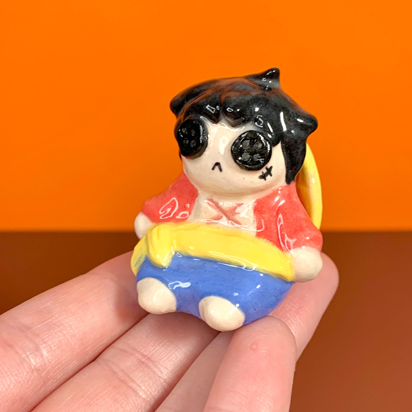 Luffy Doll One Piece Inspired Ceramic Figurine