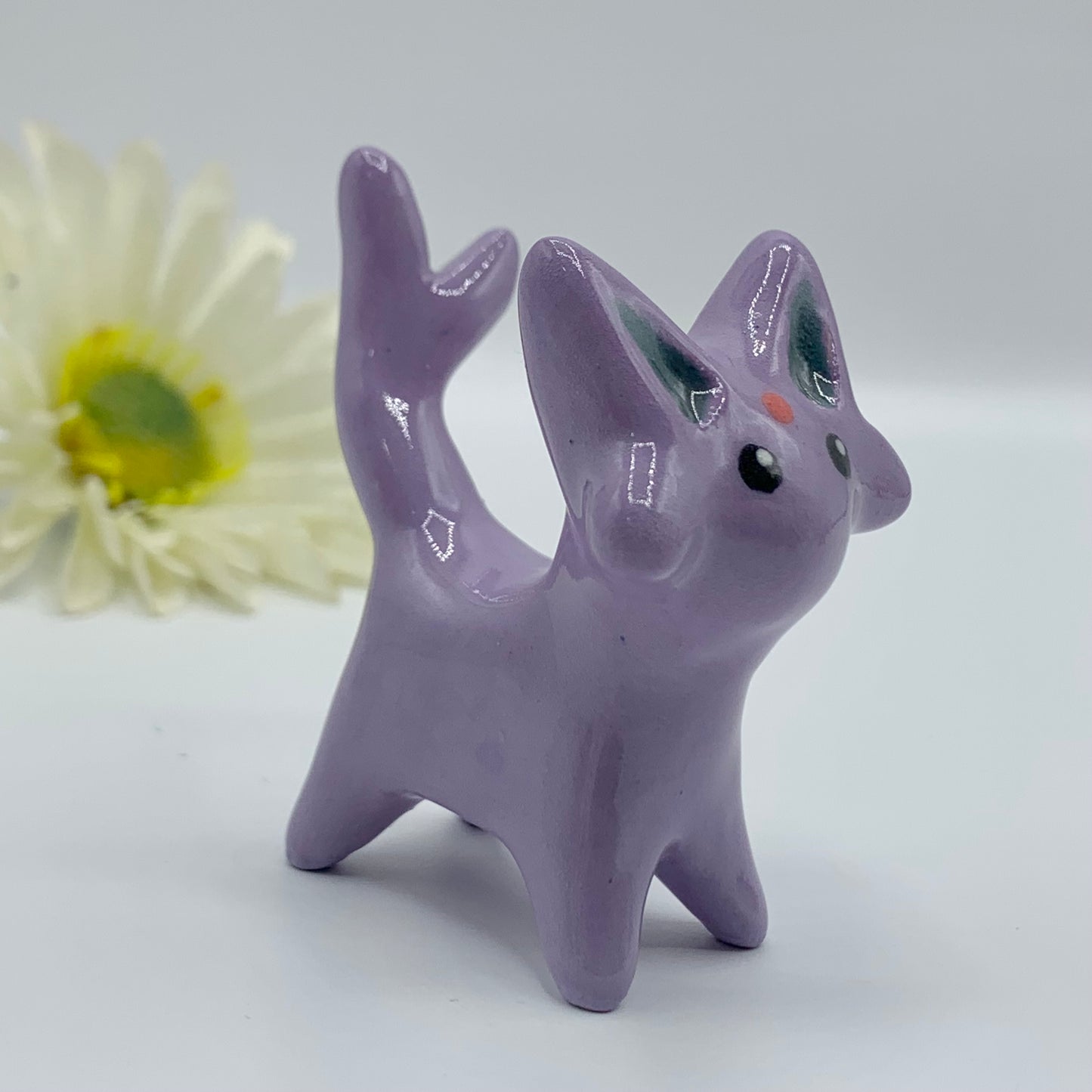 Espeon Pokemon Inspired Ceramic Figurine