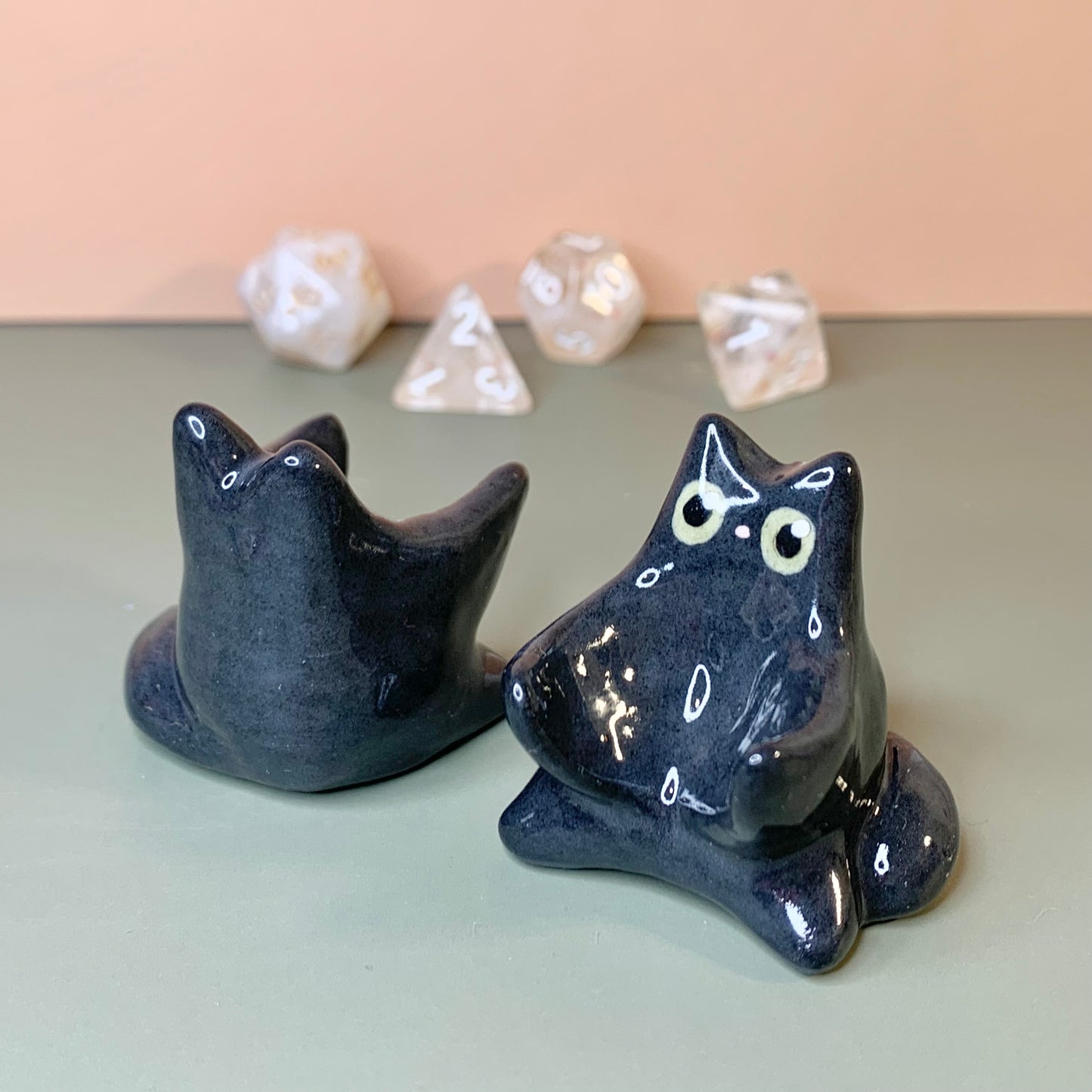 Black Cat Dnd Companion D20 Holder