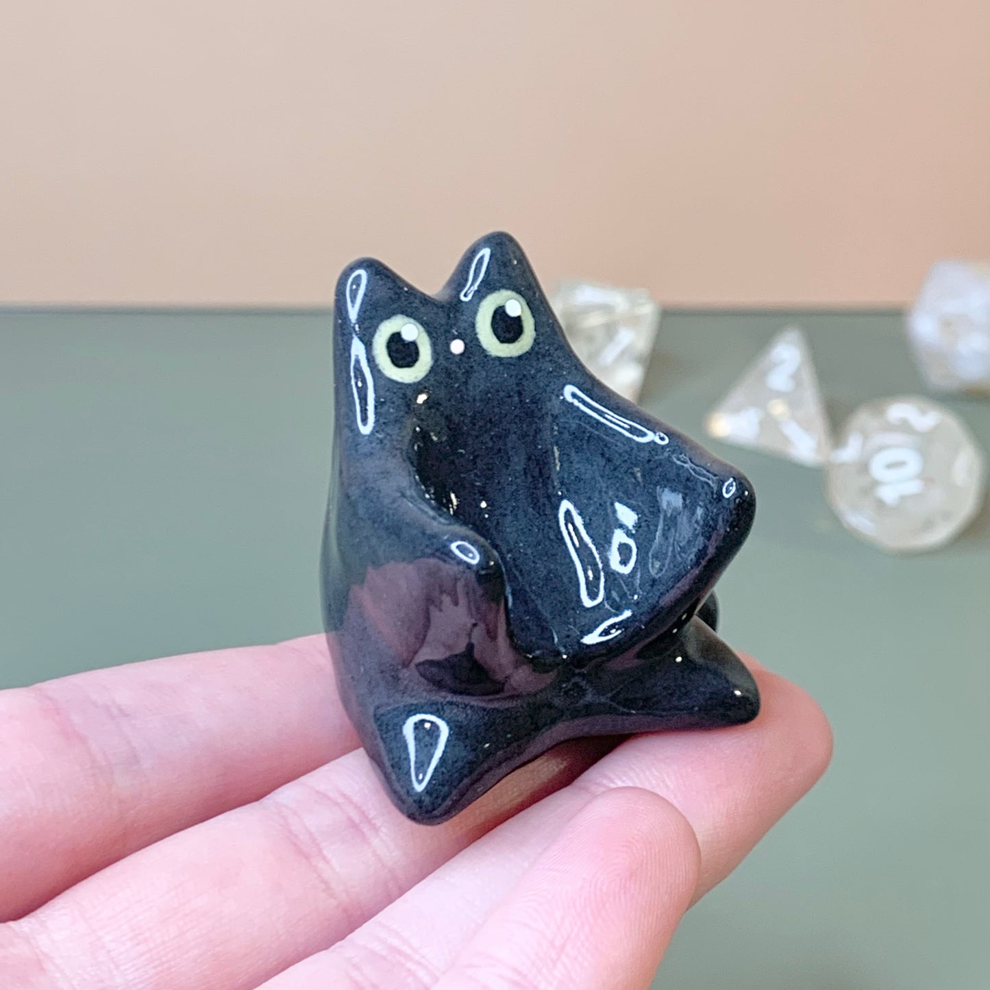 Black Cat Dnd Companion D20 Holder