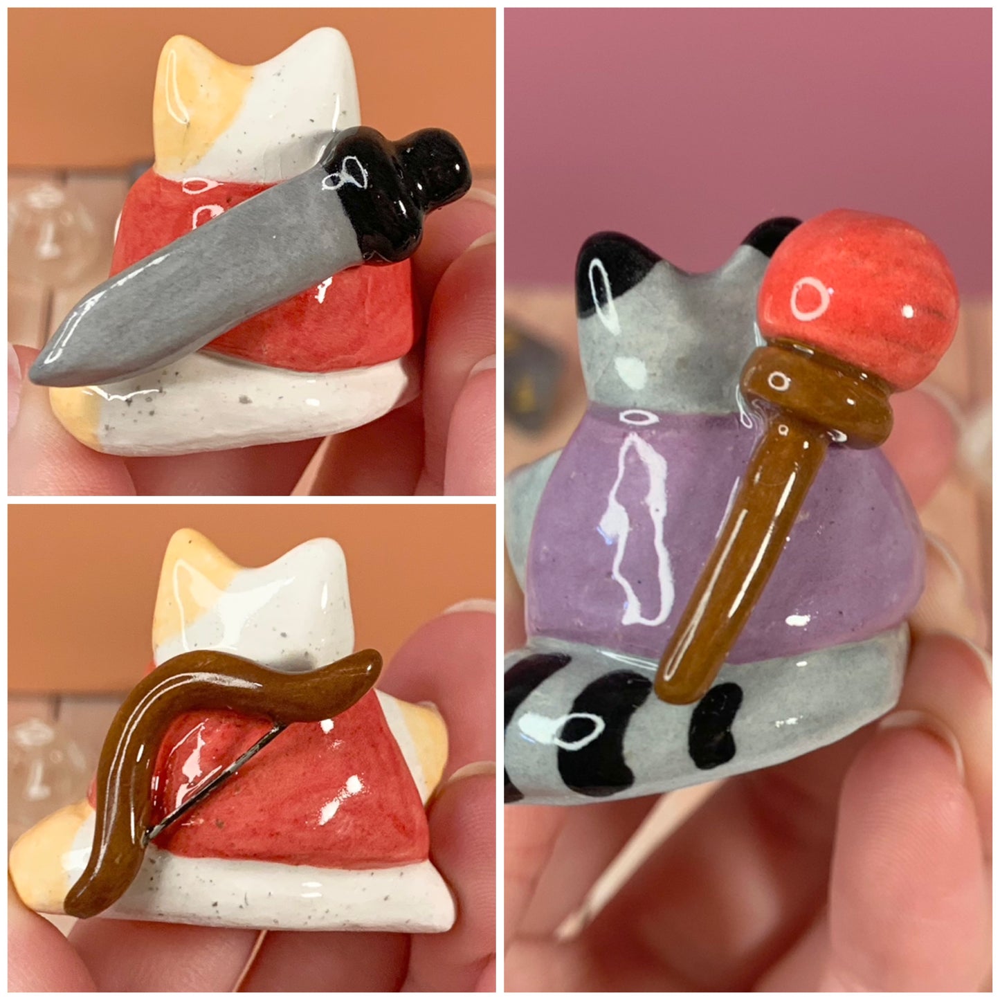 Custom Dnd D20 Dice Holder Ceramic Figurine