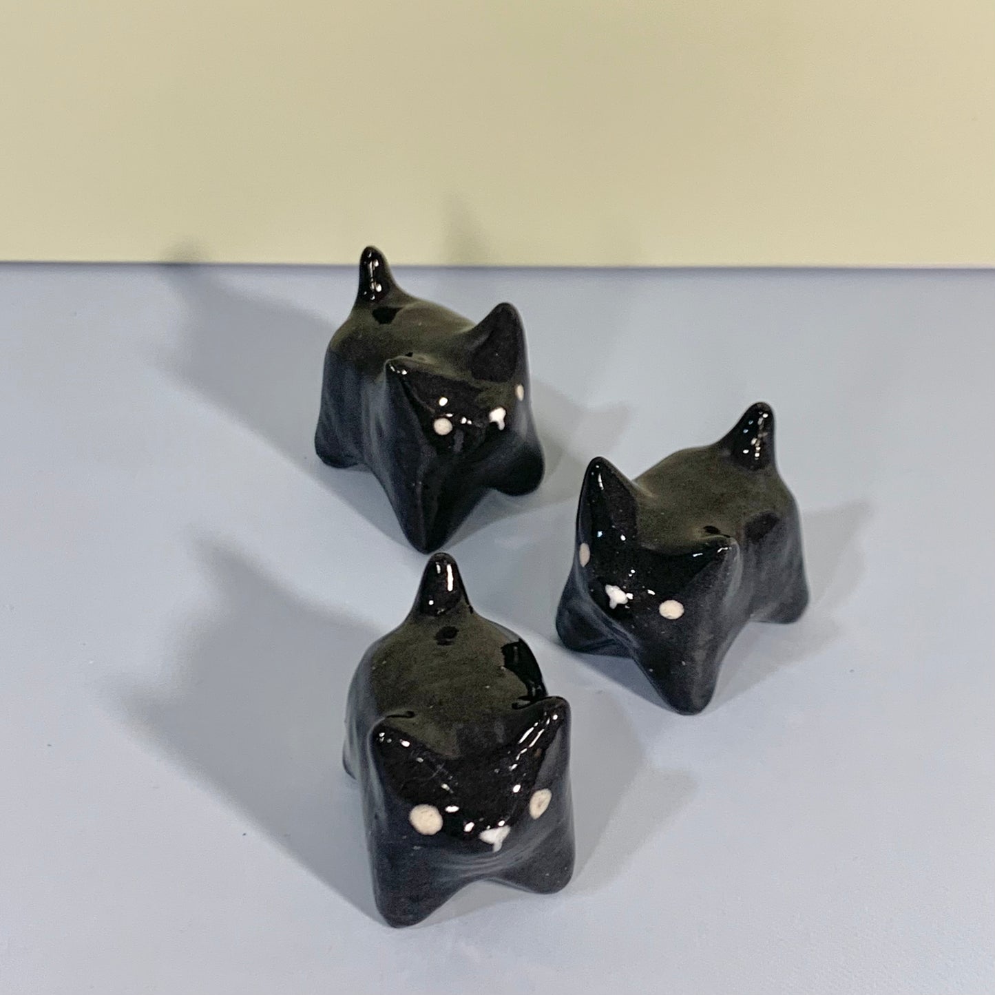 Mini Black Dog Figurine