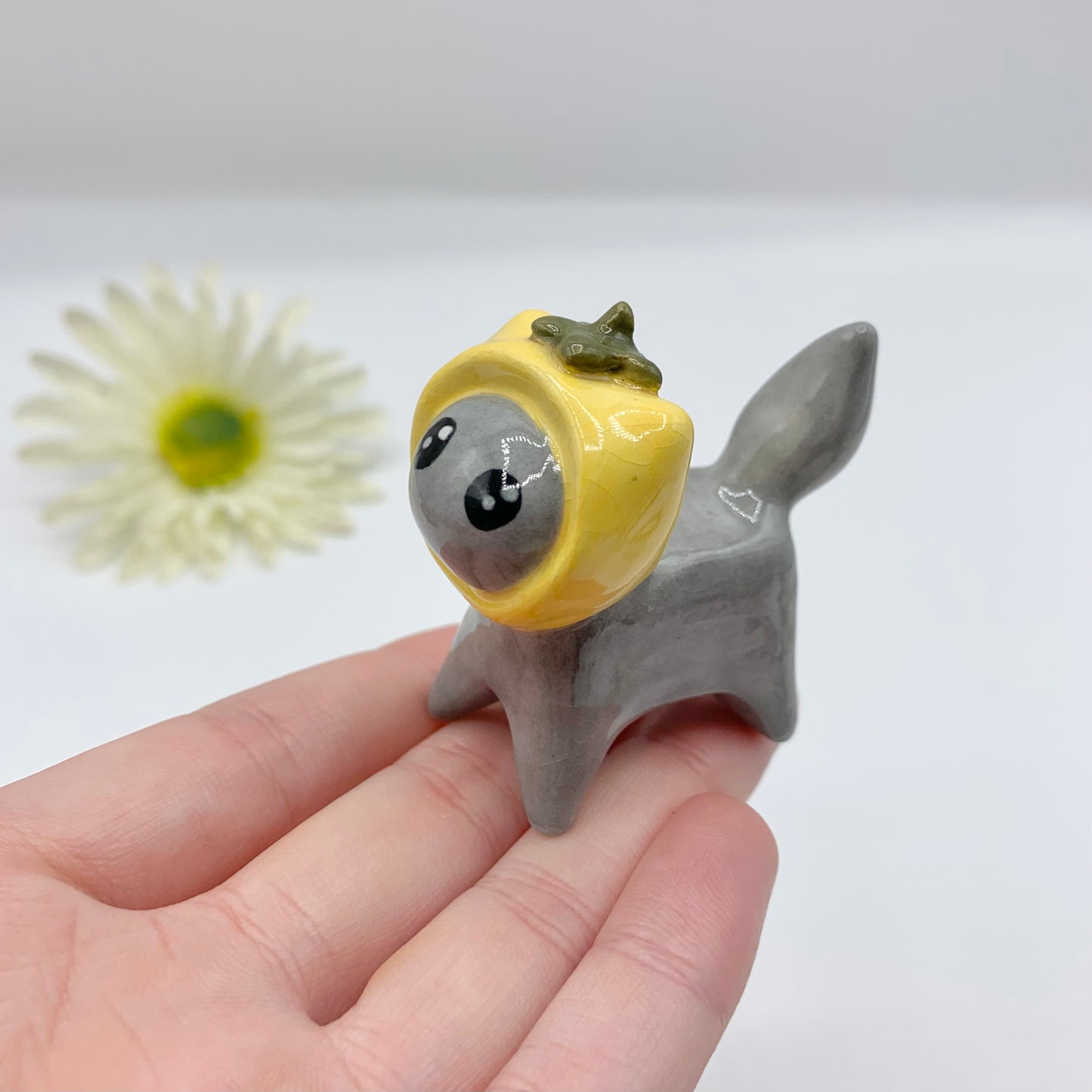 Fruit Kitty Cat Ceramic Figurine