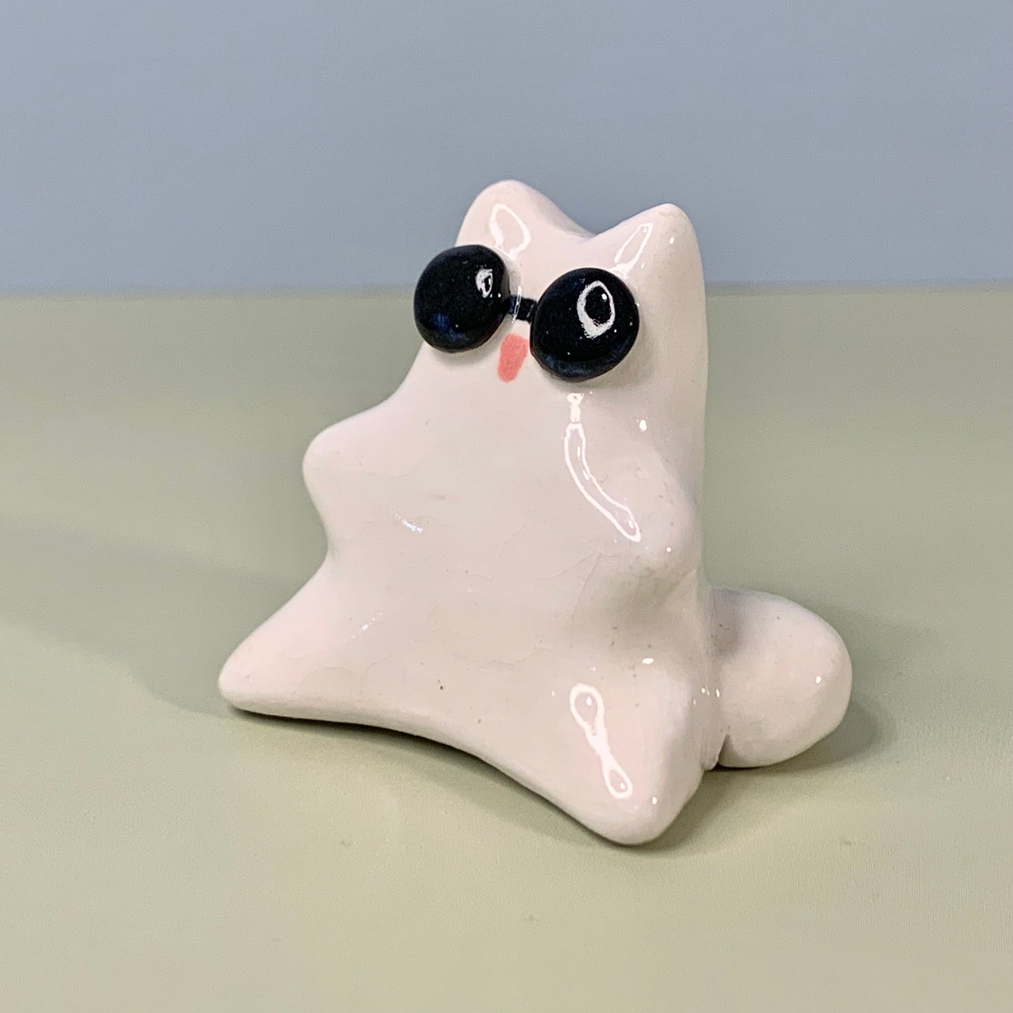 Gojo Kitty Jujitsu Kaisen Inspired Ceramic Figurine