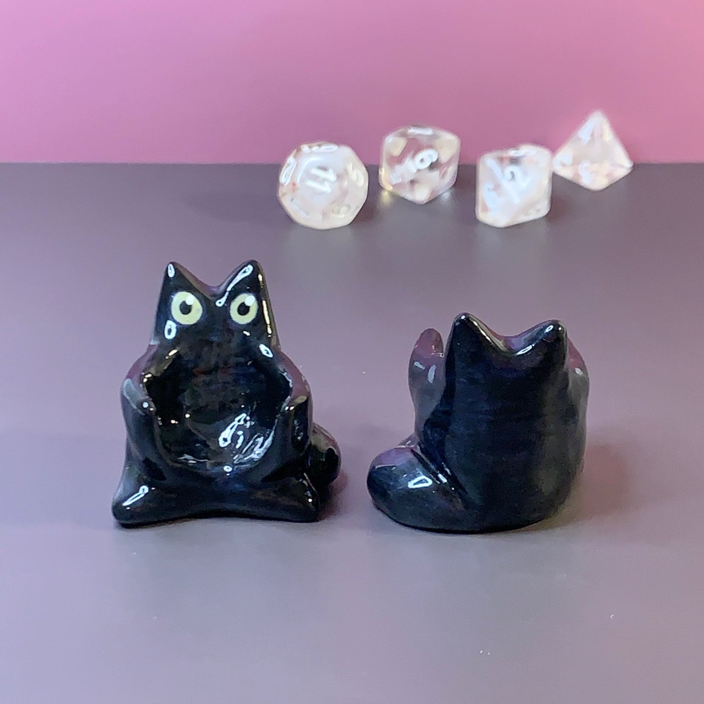 Black Cat Dnd Companion D20 Holder