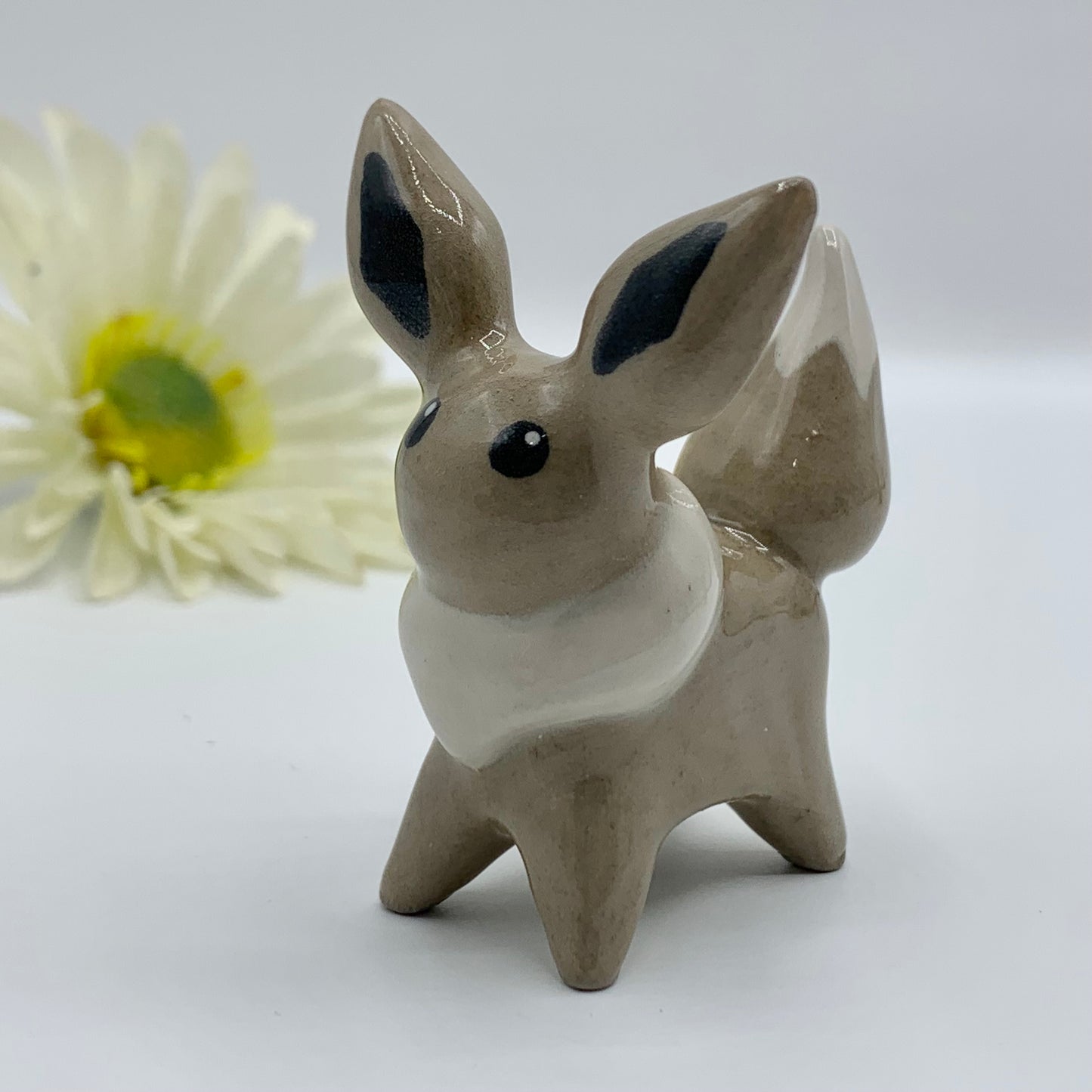 Eevee Pokemon Inspired Ceramic Figurine