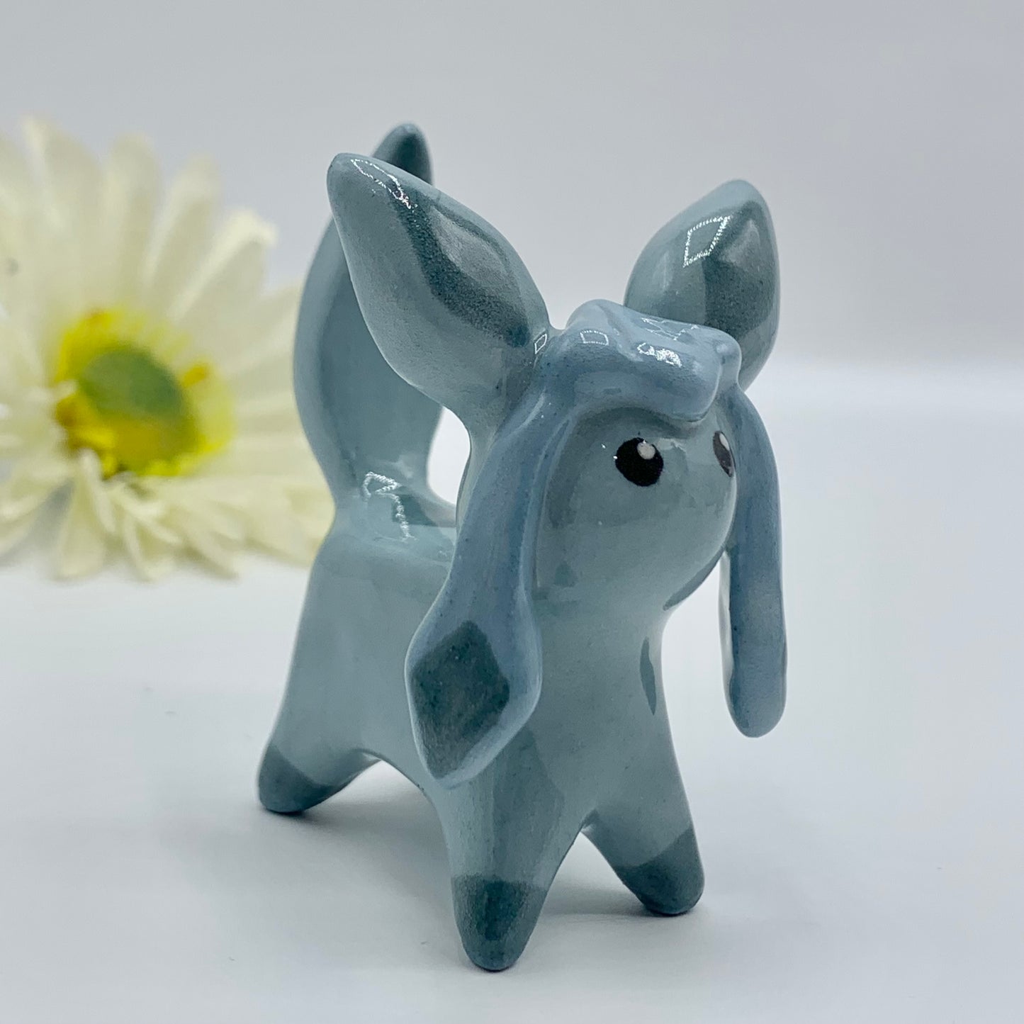 Glaceon Pokemon Inspired Ceramic Figurine