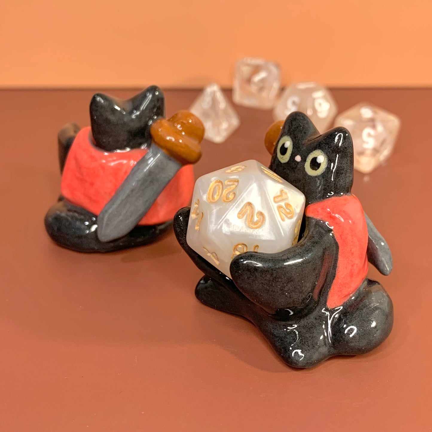 Black Cat Dnd Companion D20 Holder