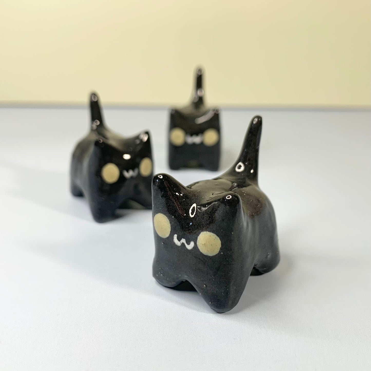 Mini Black Cat Figurine