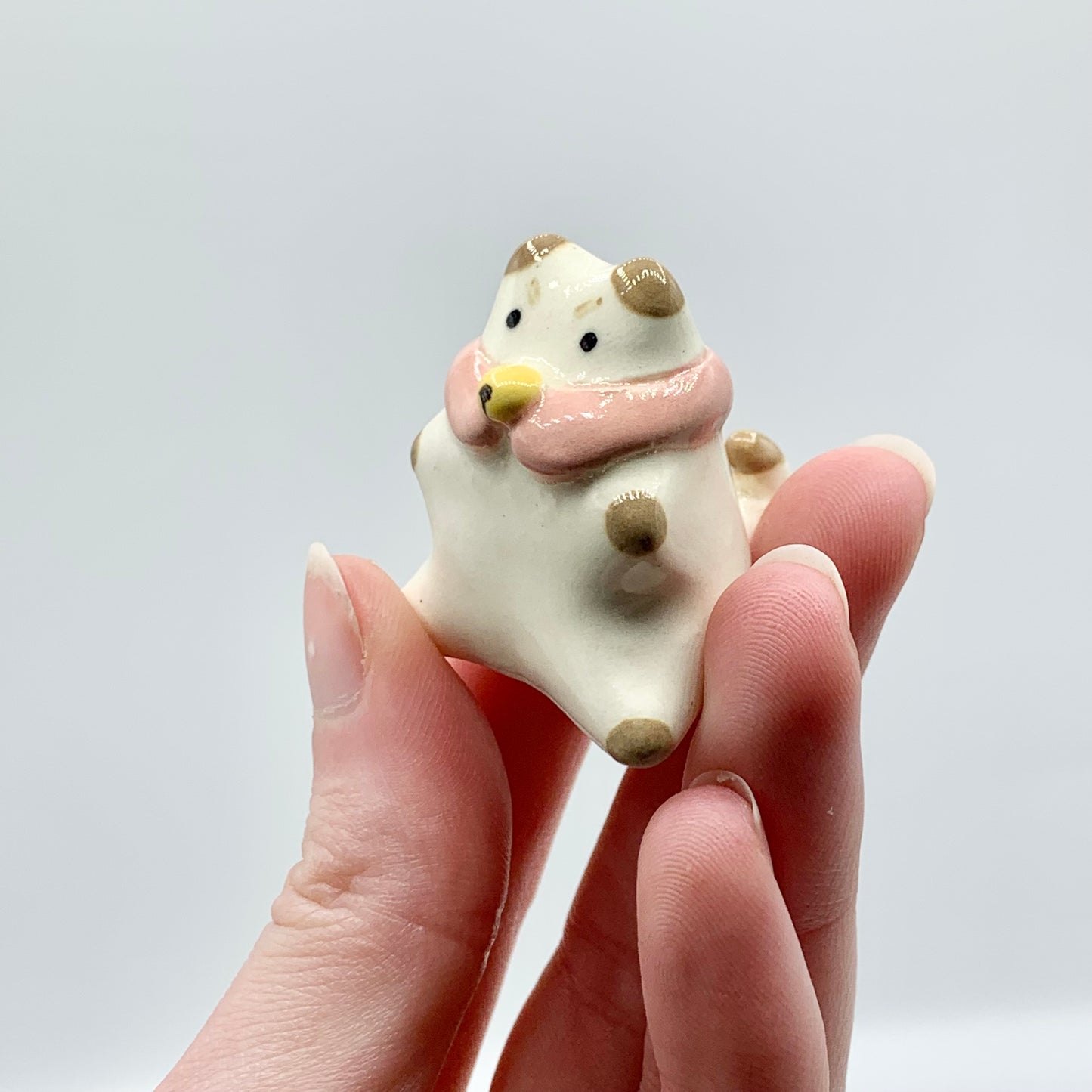 Mini Puppycat Ceramic Figurine