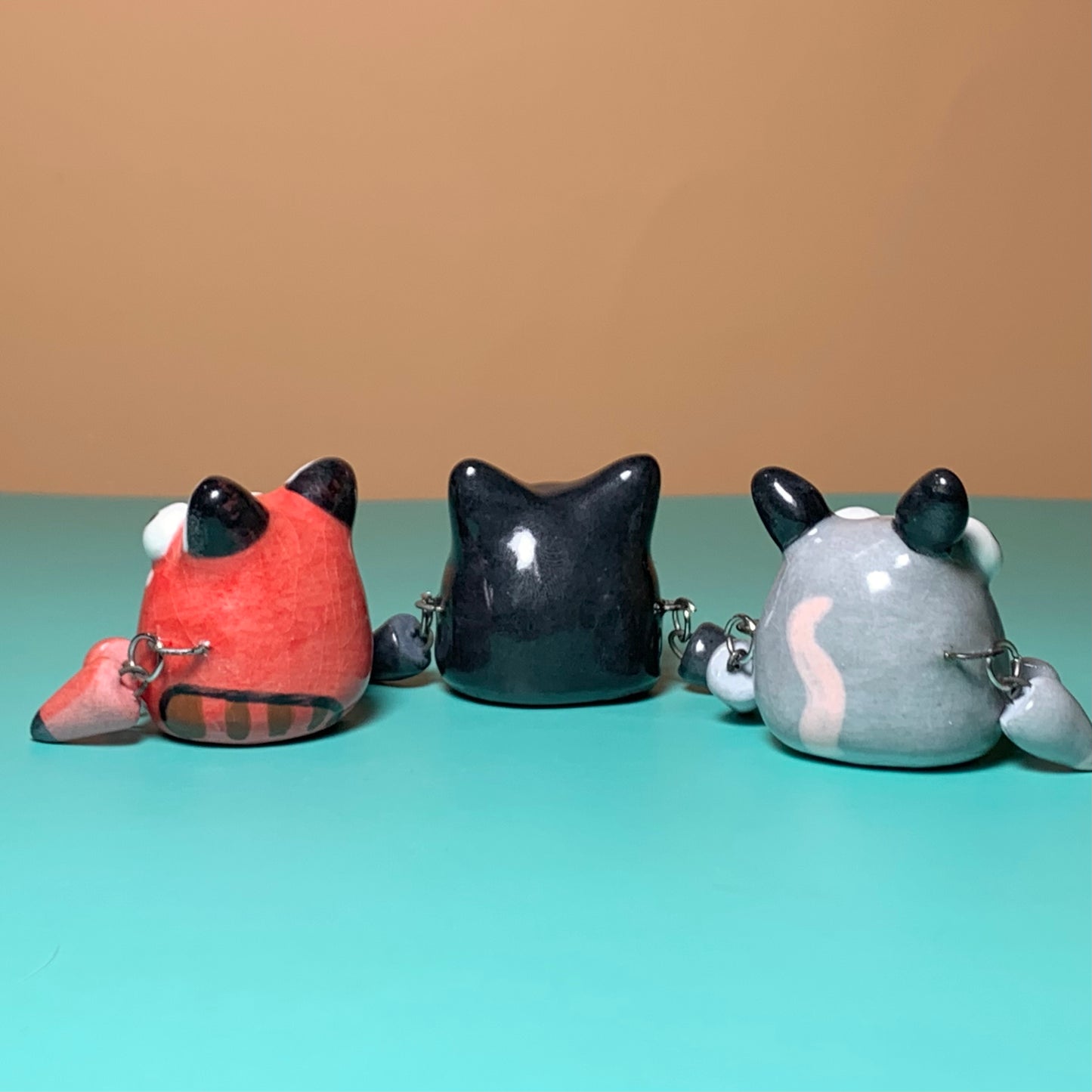 Cutie Animals with Dangling Legs Ceramic Figurine