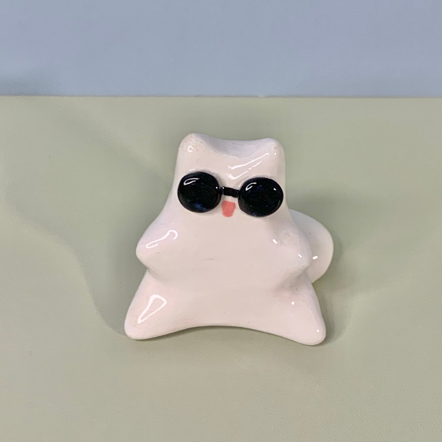 Gojo Kitty Jujitsu Kaisen Inspired Ceramic Figurine