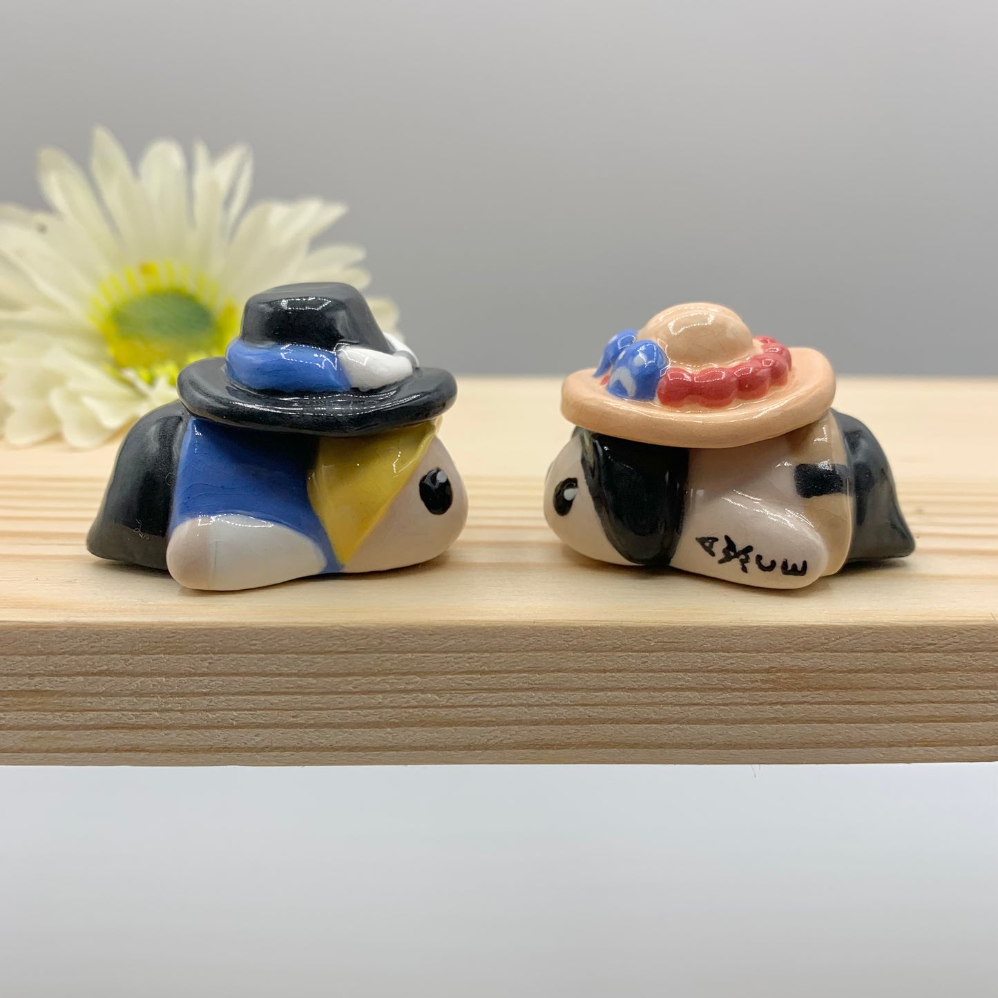 One Piece Set of Three Luffy Ace Sabo ASL Inspired Ceramic Figurine