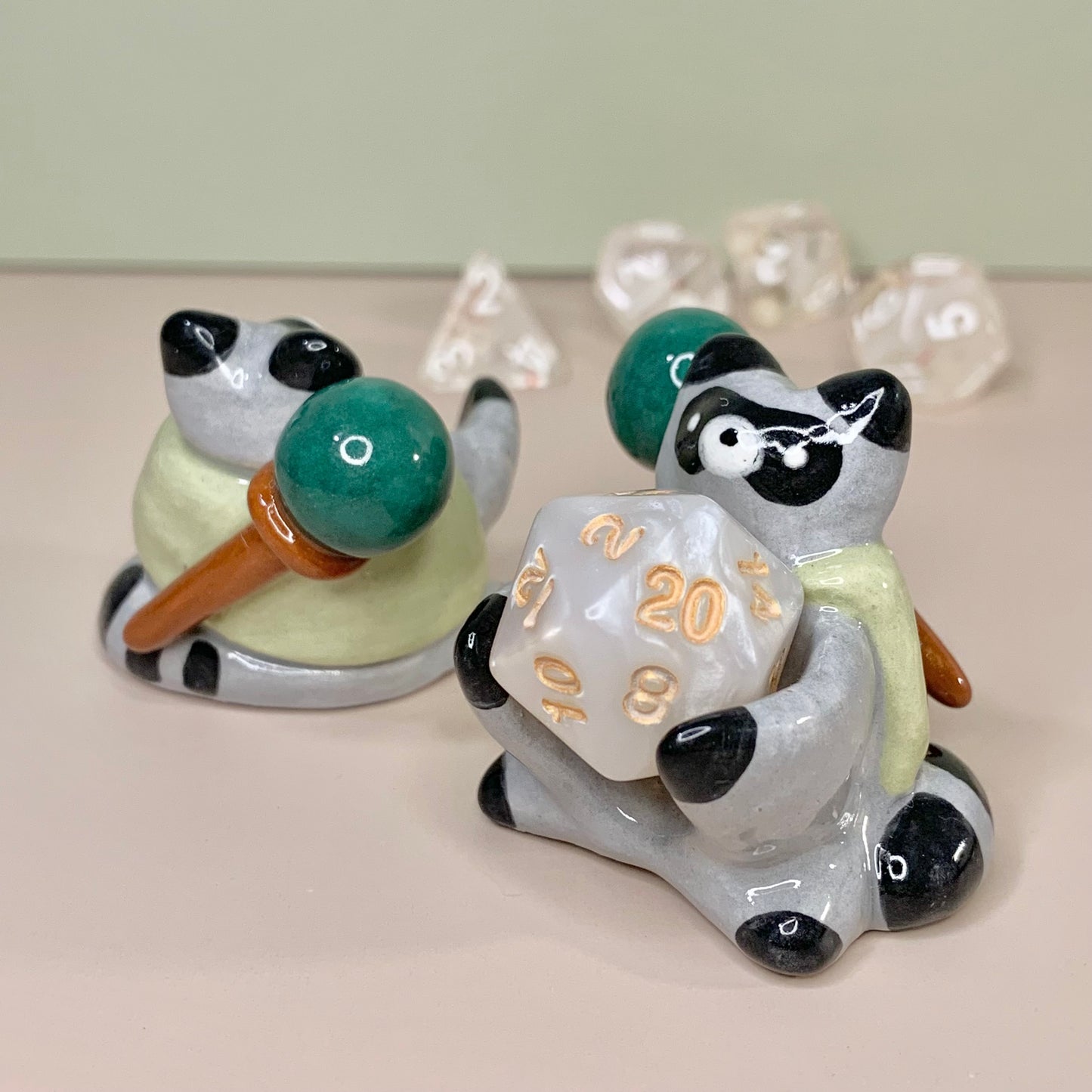 Raccoon Dnd Companion D20 Holder