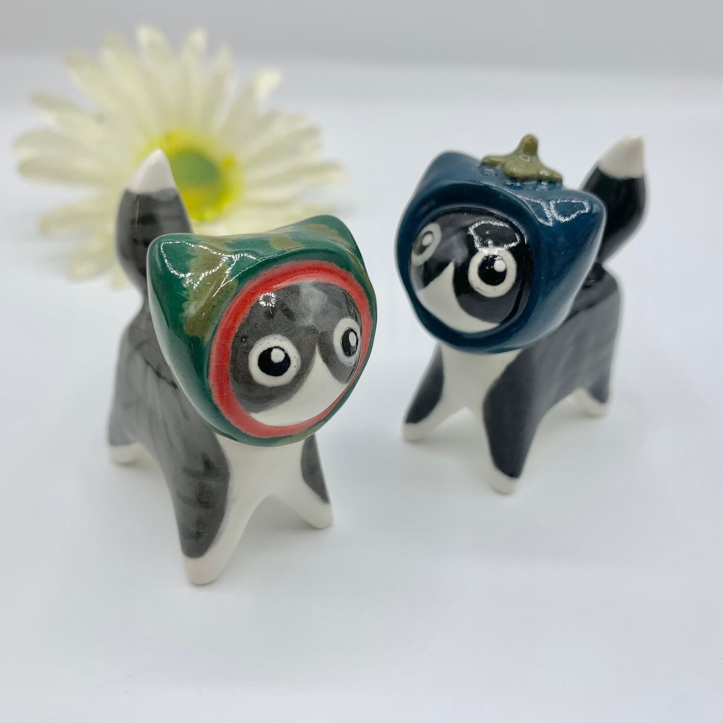 Fruit Kitty Cat Ceramic Figurine