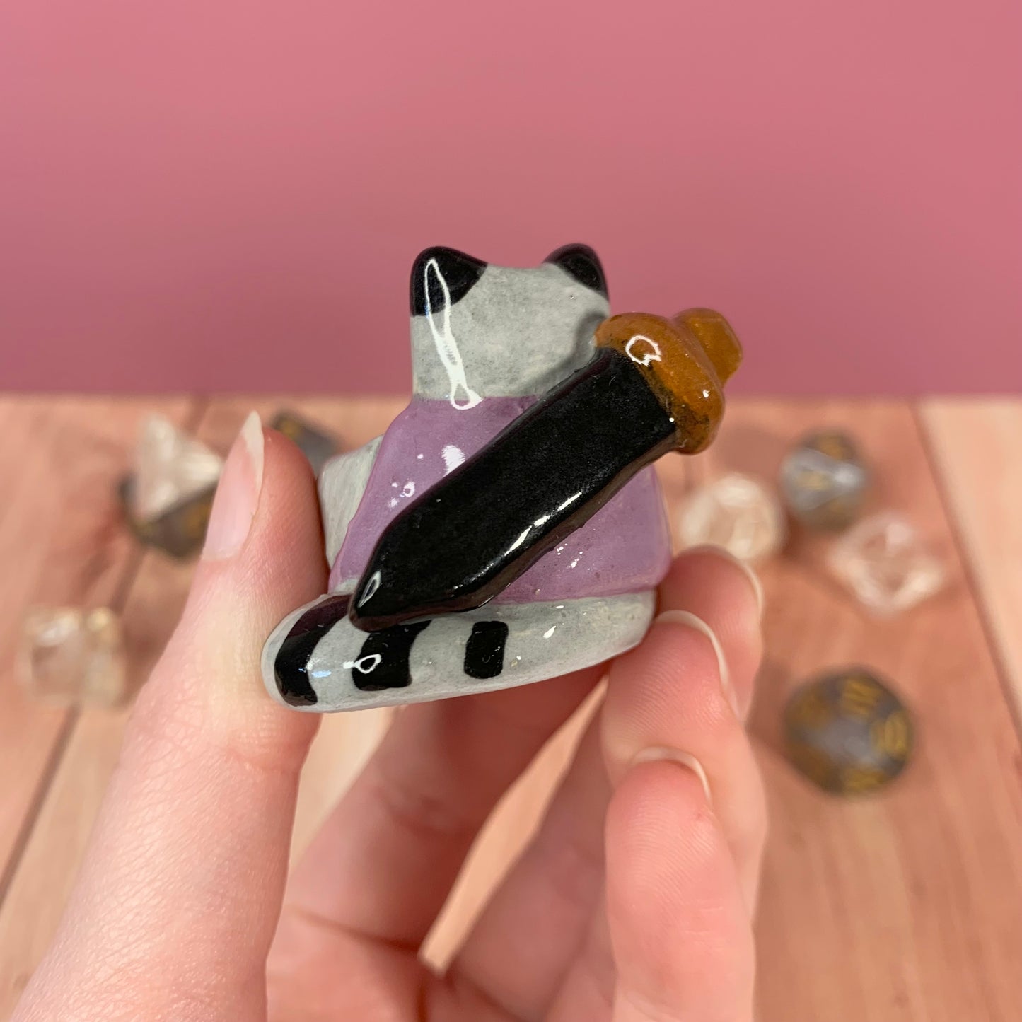 Raccoon Dnd Companion D20 Holder