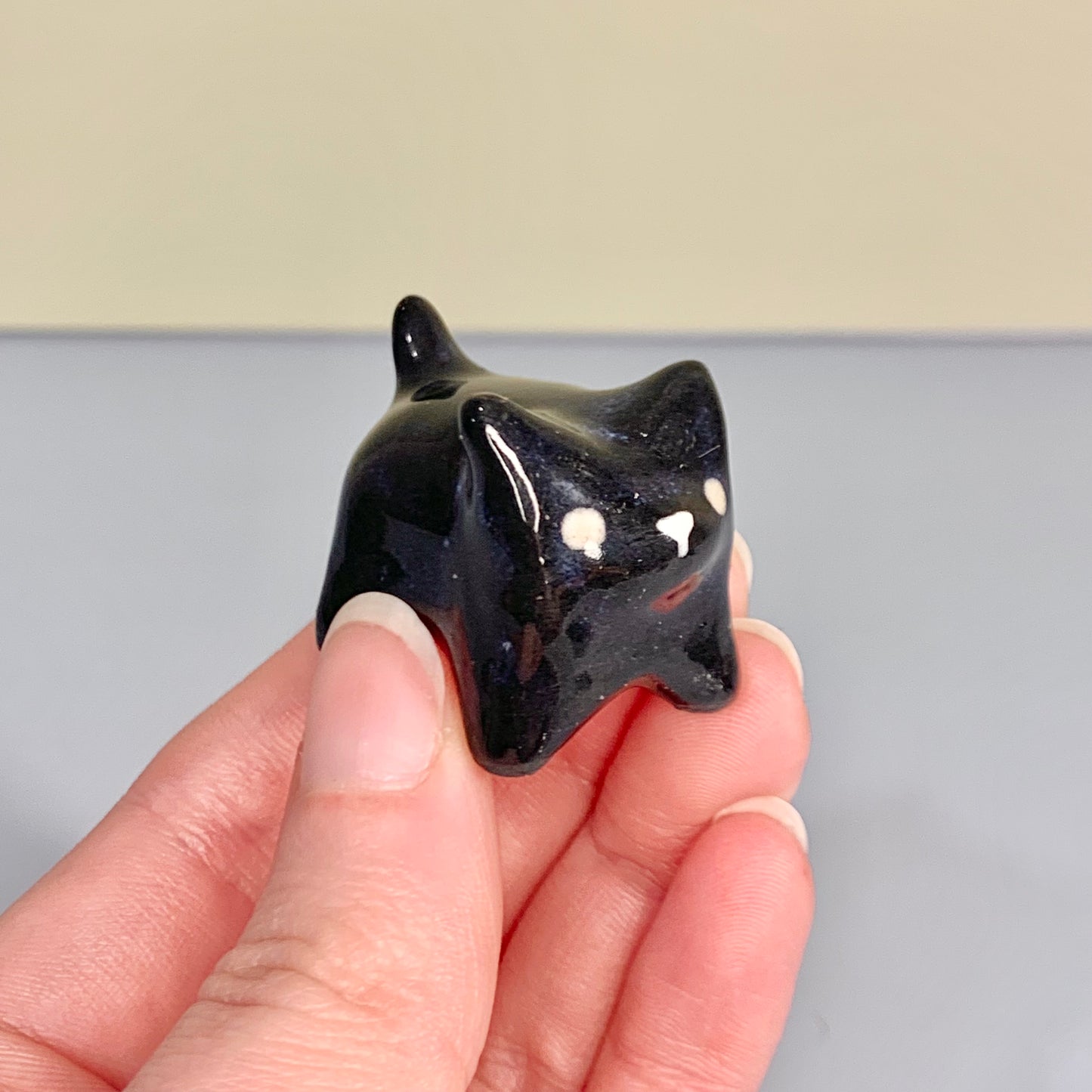 Mini Black Dog Figurine