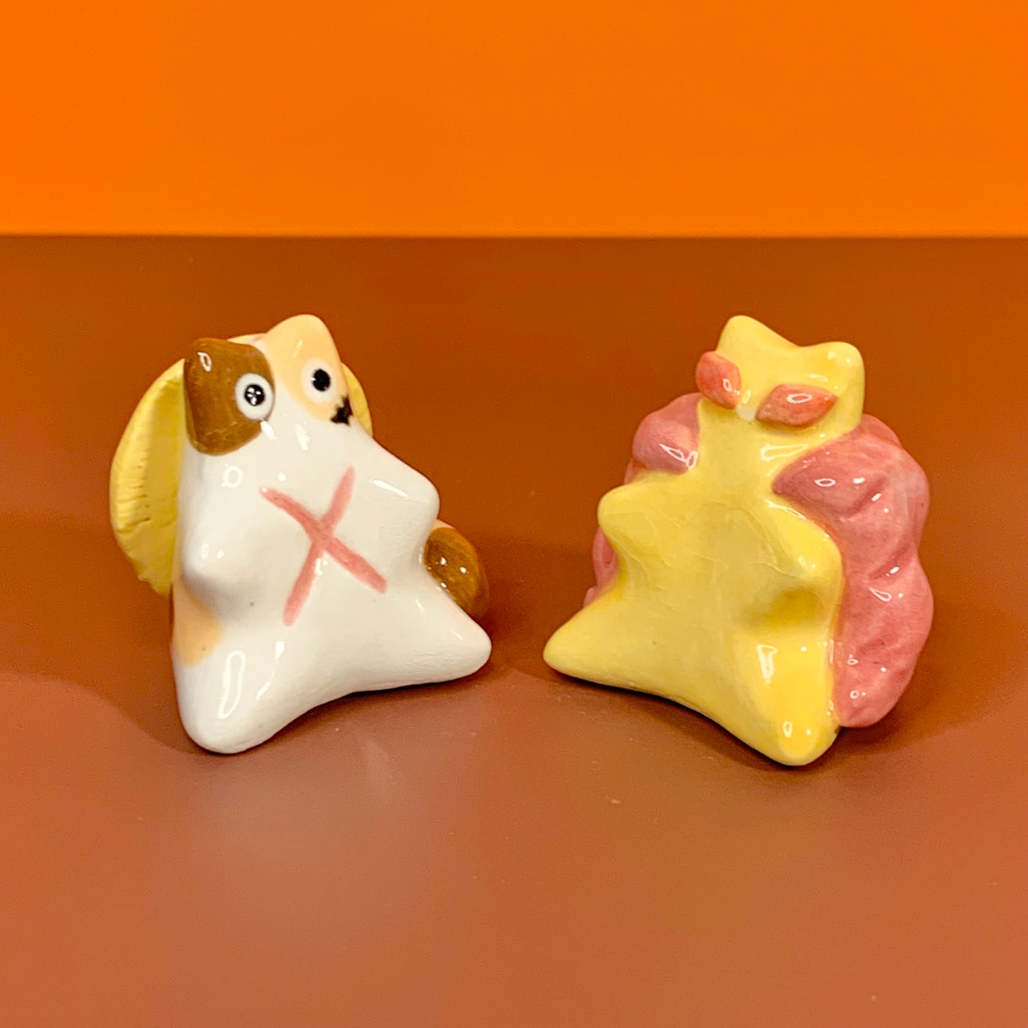 Doflamingo Kitty One Piece Inspired Ceramic Figurine