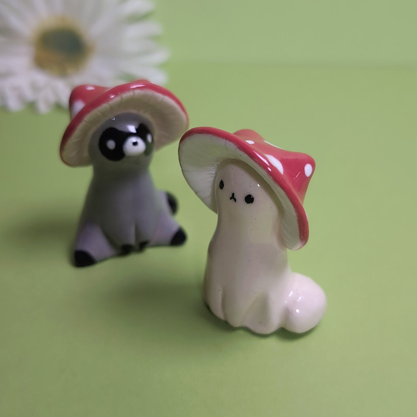 Mushroom Critters Ceramic Figurine