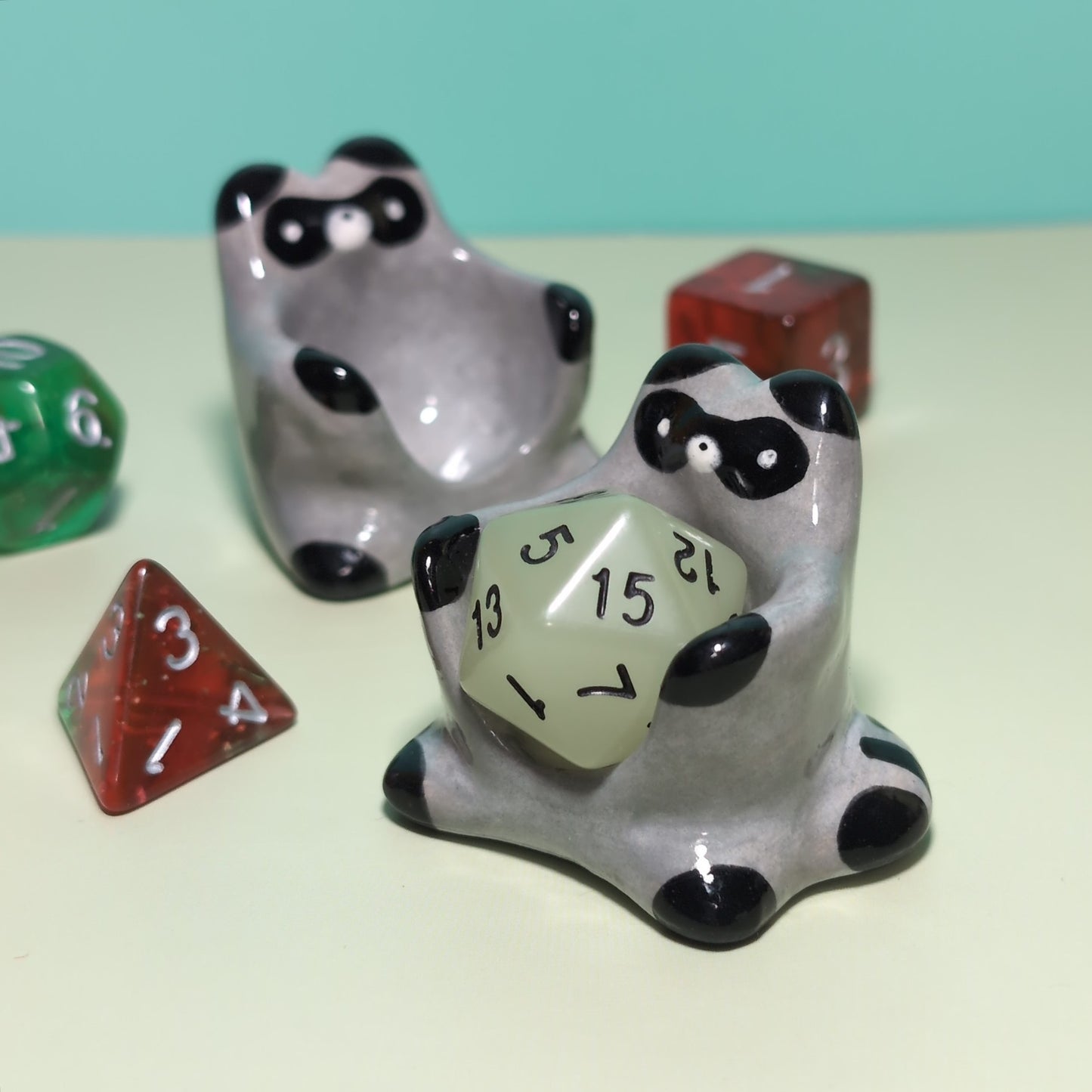 Dnd Raccoon Companion D20 Holder