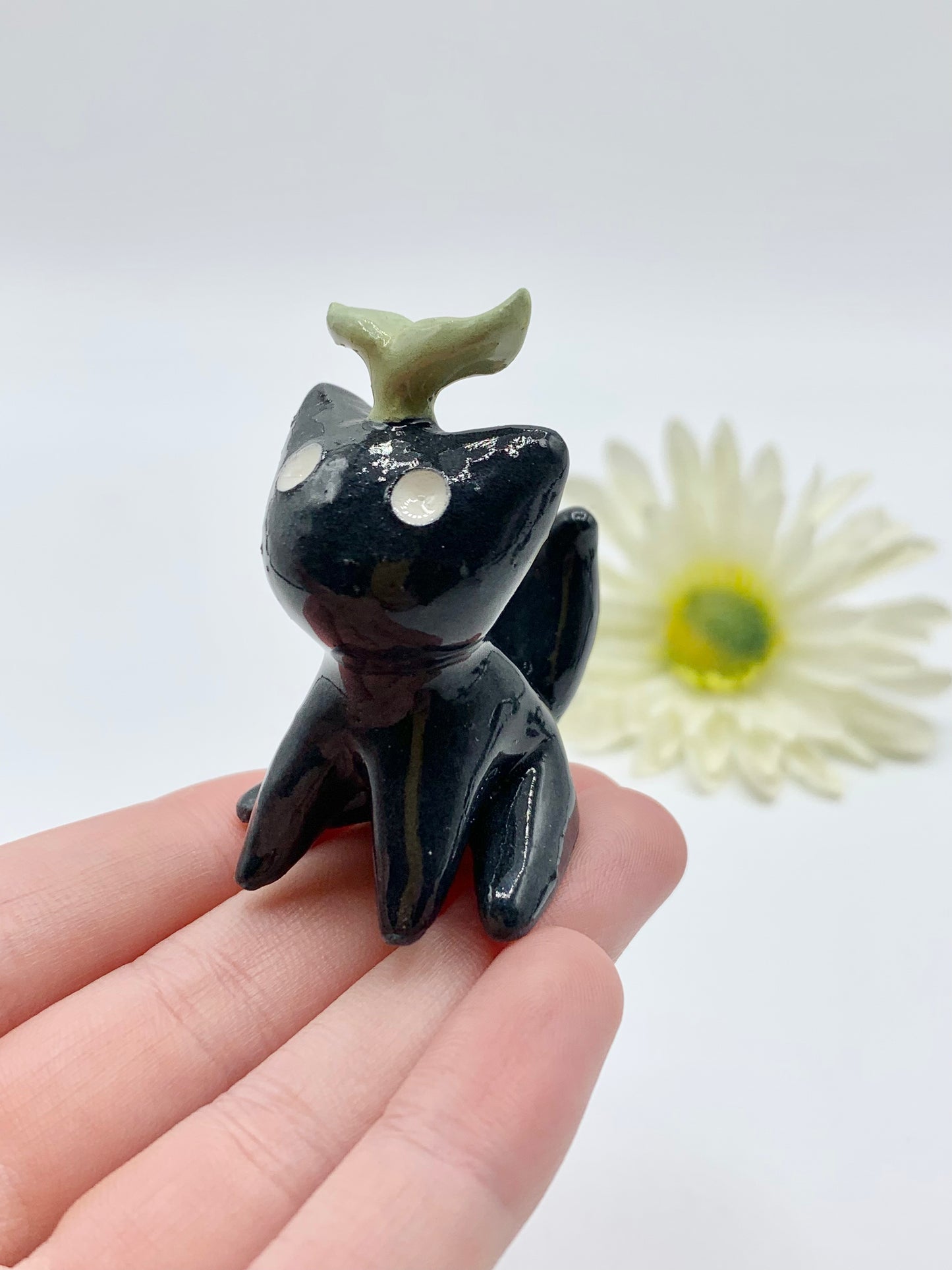 Sapling Kitty Ceramic Figurine- Sitting Cat