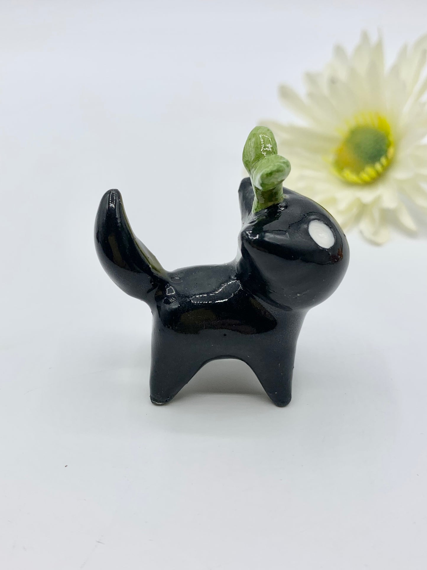 Sapling Kitty Ceramic Figurine