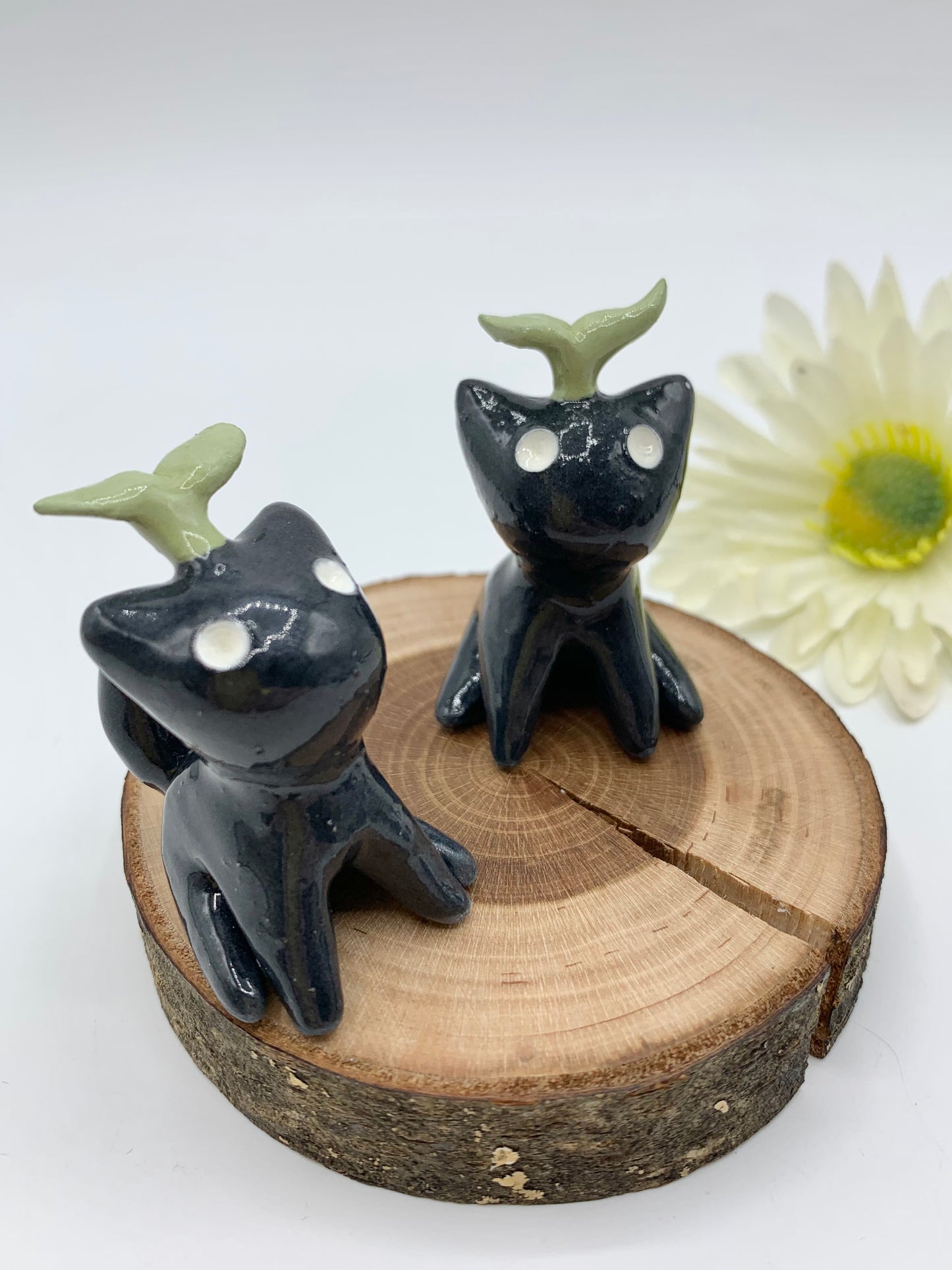 Sapling Kitty Ceramic Figurine- Sitting Cat
