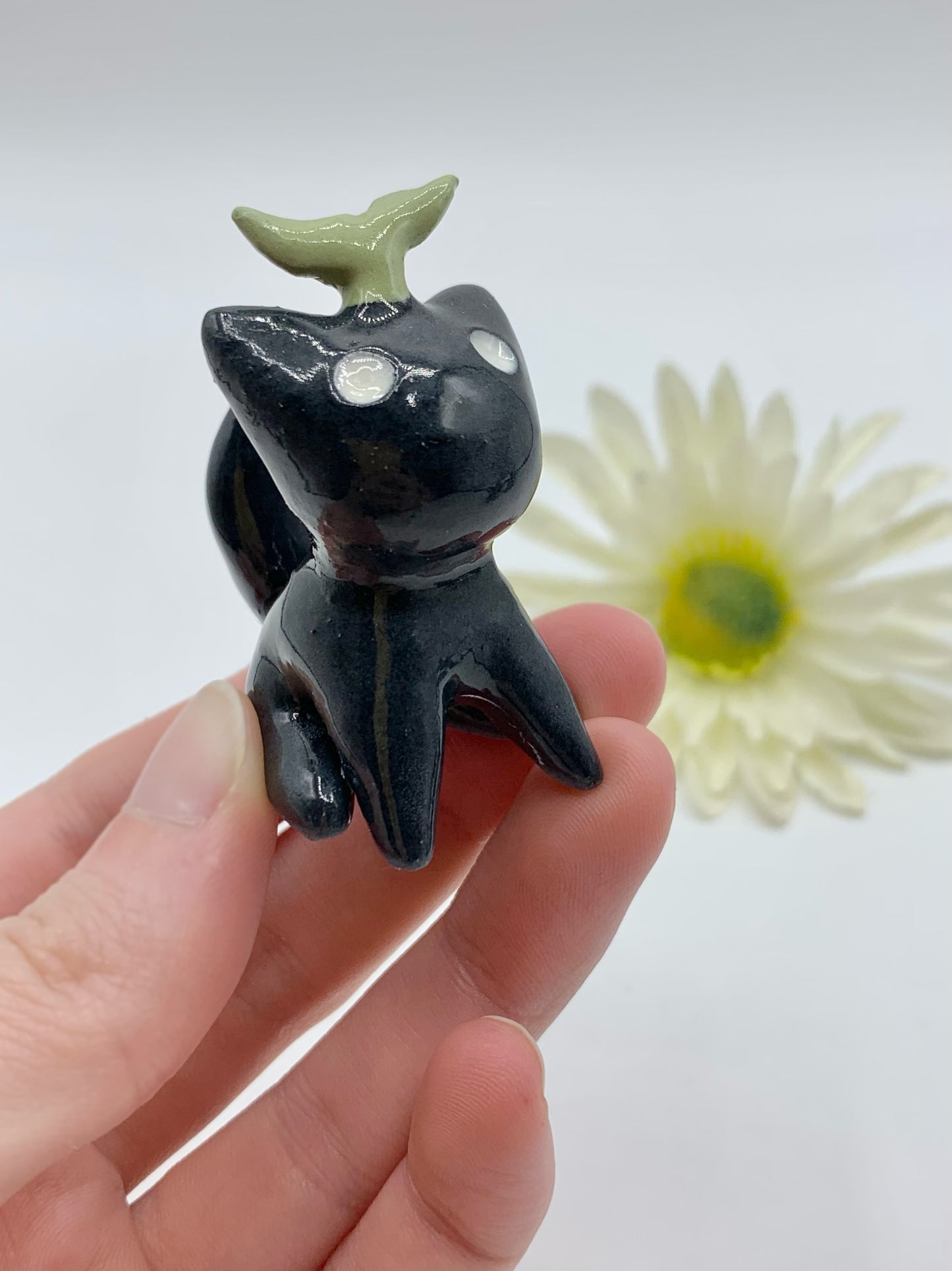 Sapling Kitty Ceramic Figurine- Sitting Cat