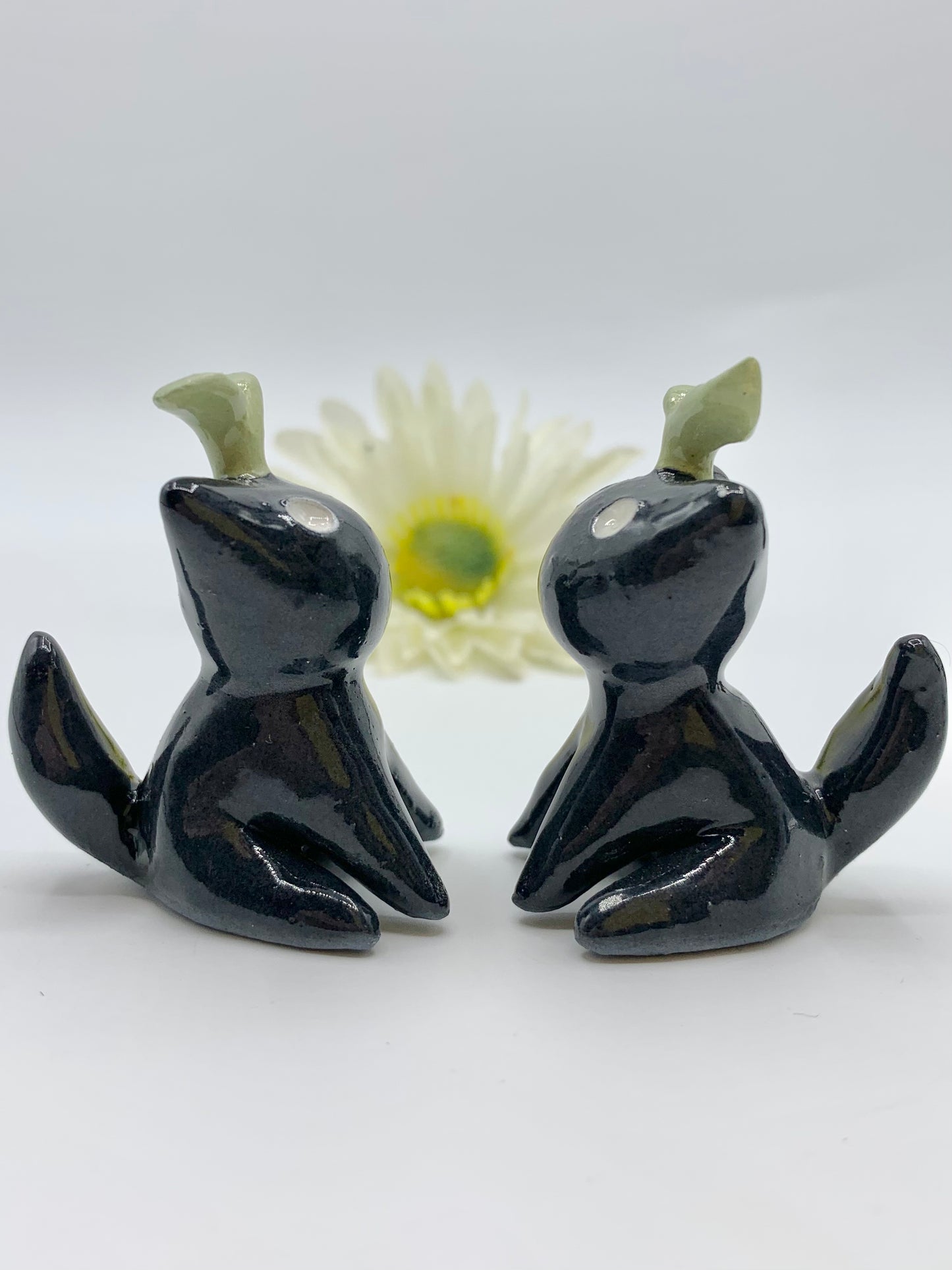 Sapling Kitty Ceramic Figurine- Sitting Cat