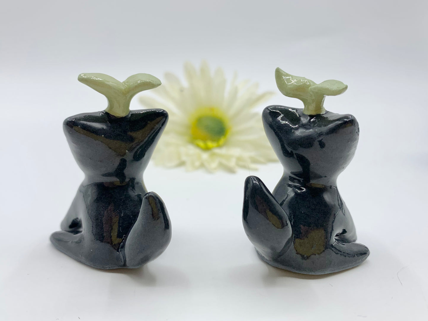 Sapling Kitty Ceramic Figurine- Sitting Cat