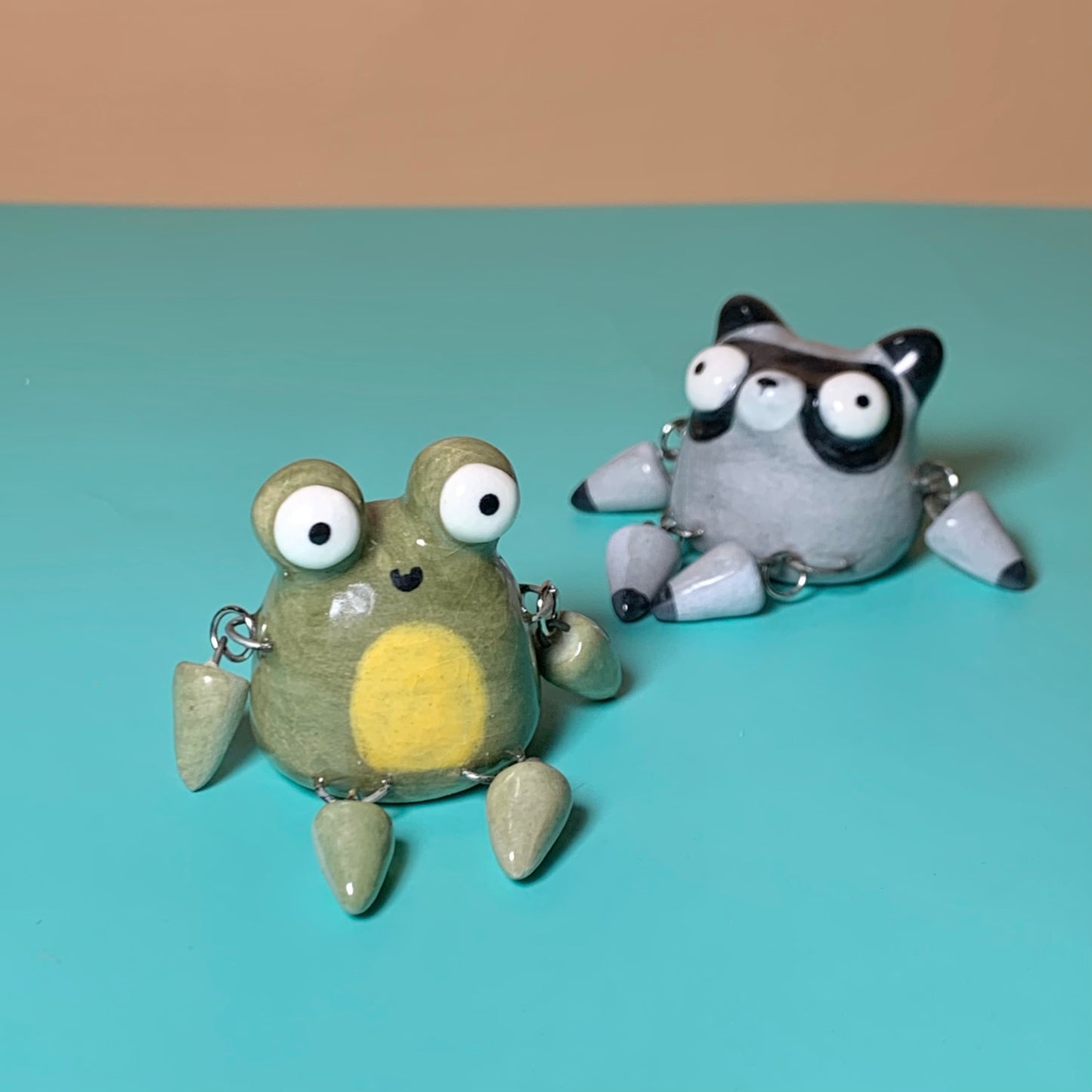 Cutie Animals with Dangling Legs Ceramic Figurine