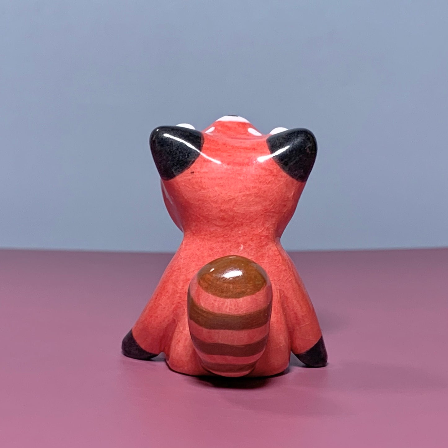 Cute Red Panda Costumed Ceramic Figurines