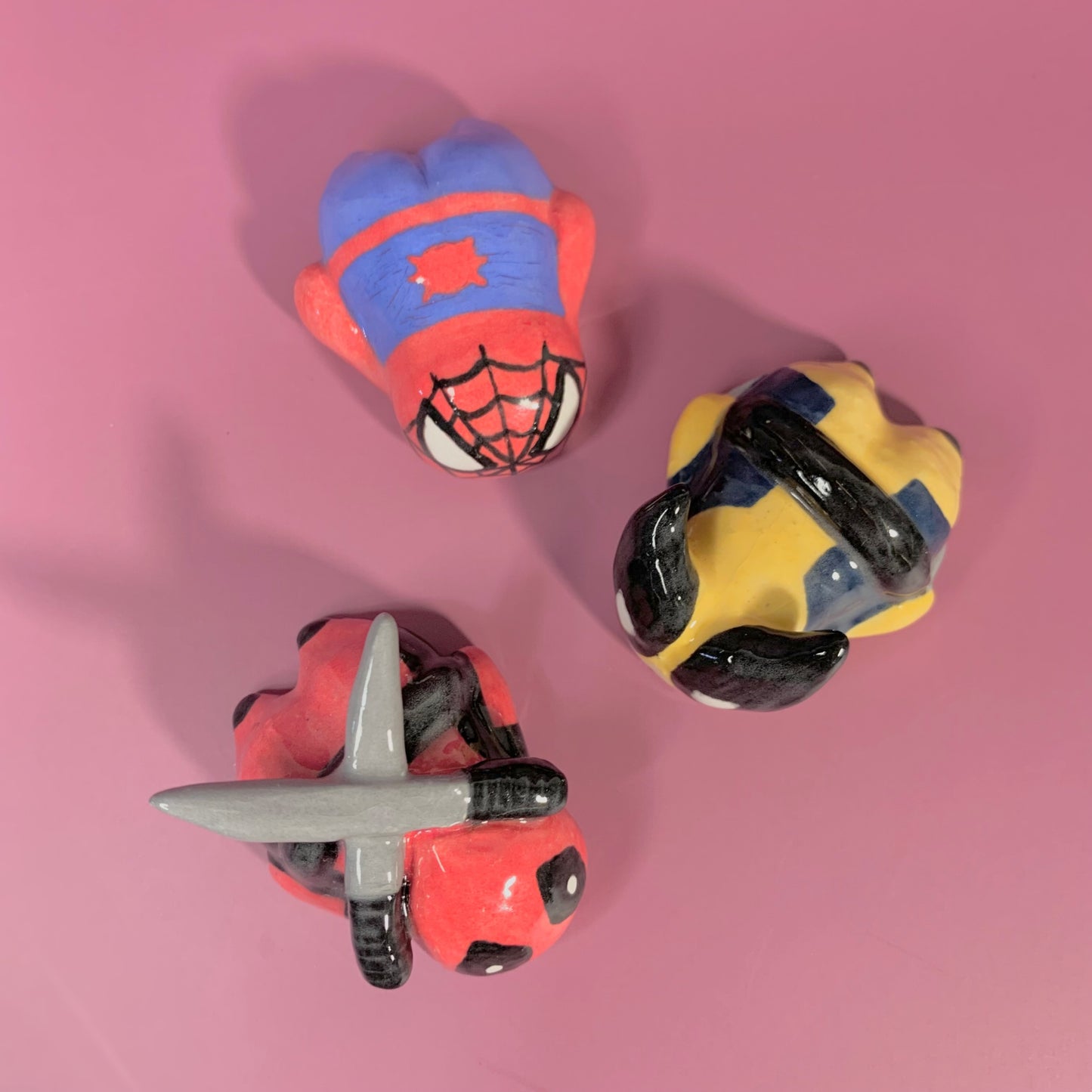 Marvel Set of Three Ceramic Figurines