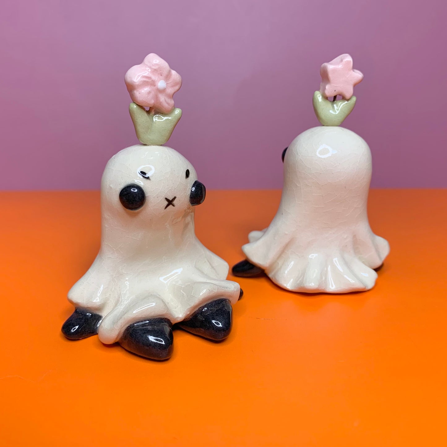 Ghost Ceramic Figurines