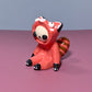Cute Red Panda Costumed Ceramic Figurines