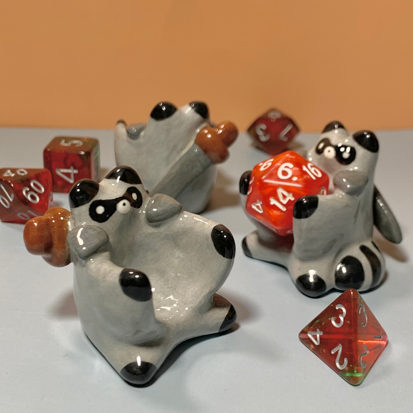 Raccoon Dnd Companion D20 Holder