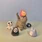 Studio Ghibli Kitty Cat Ceramic Figurine with Magnetic Attachments