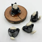 Mini Grim Reaper Cat Ceramic Figurine