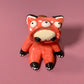 Cute Red Panda Costumed Ceramic Figurines