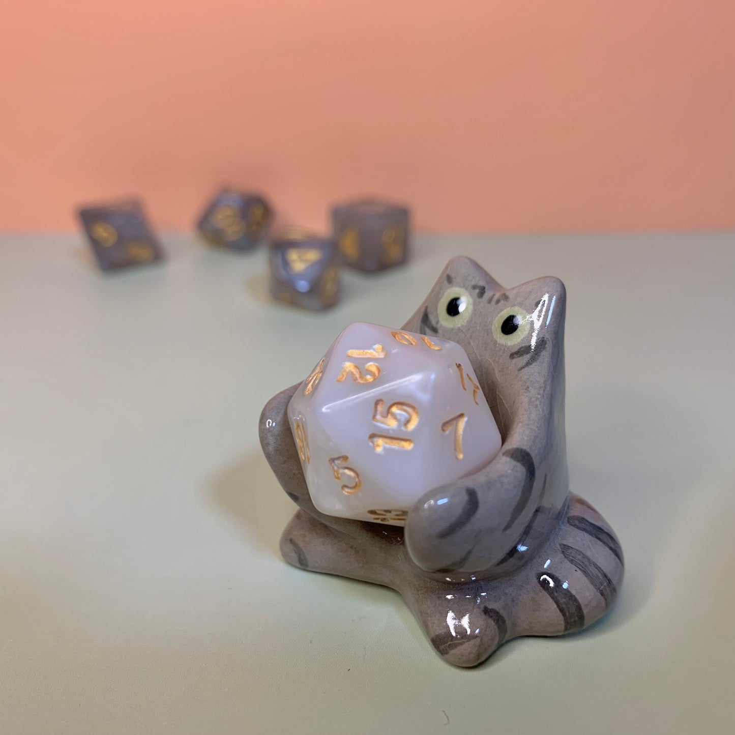 Cat Dnd Companion D20 Holder