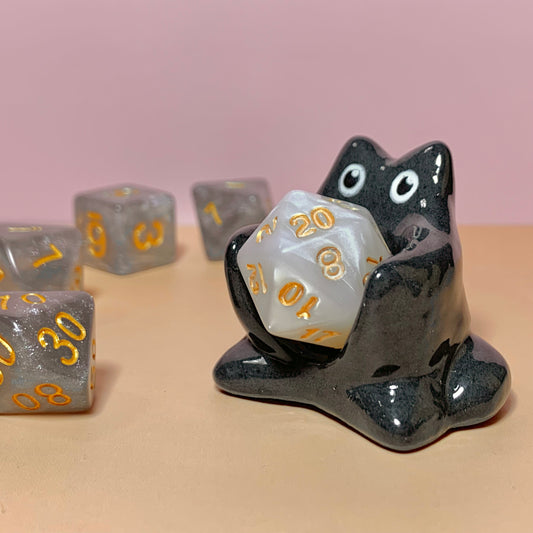 Black Cat Dnd Companion D20 Holder