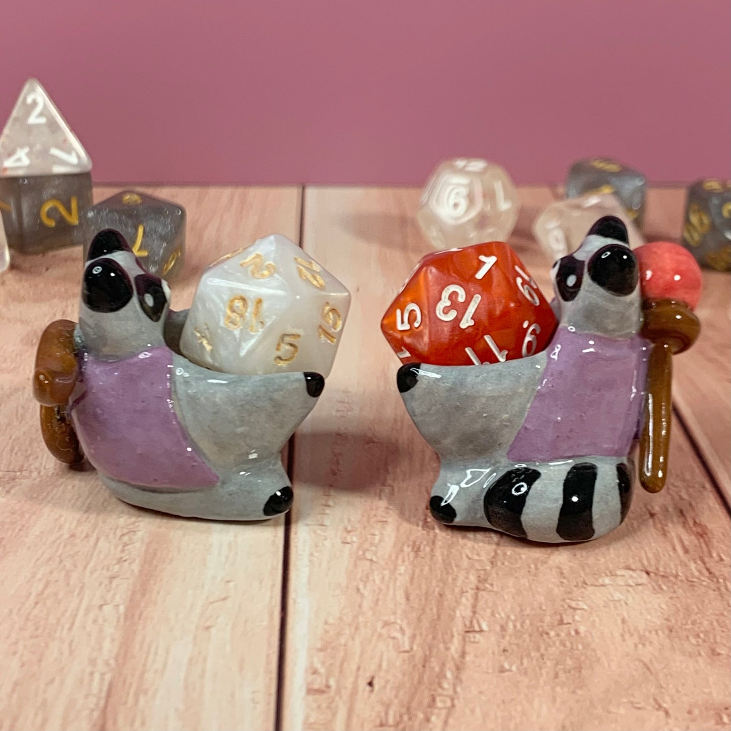 Raccoon Dnd Companion D20 Holder