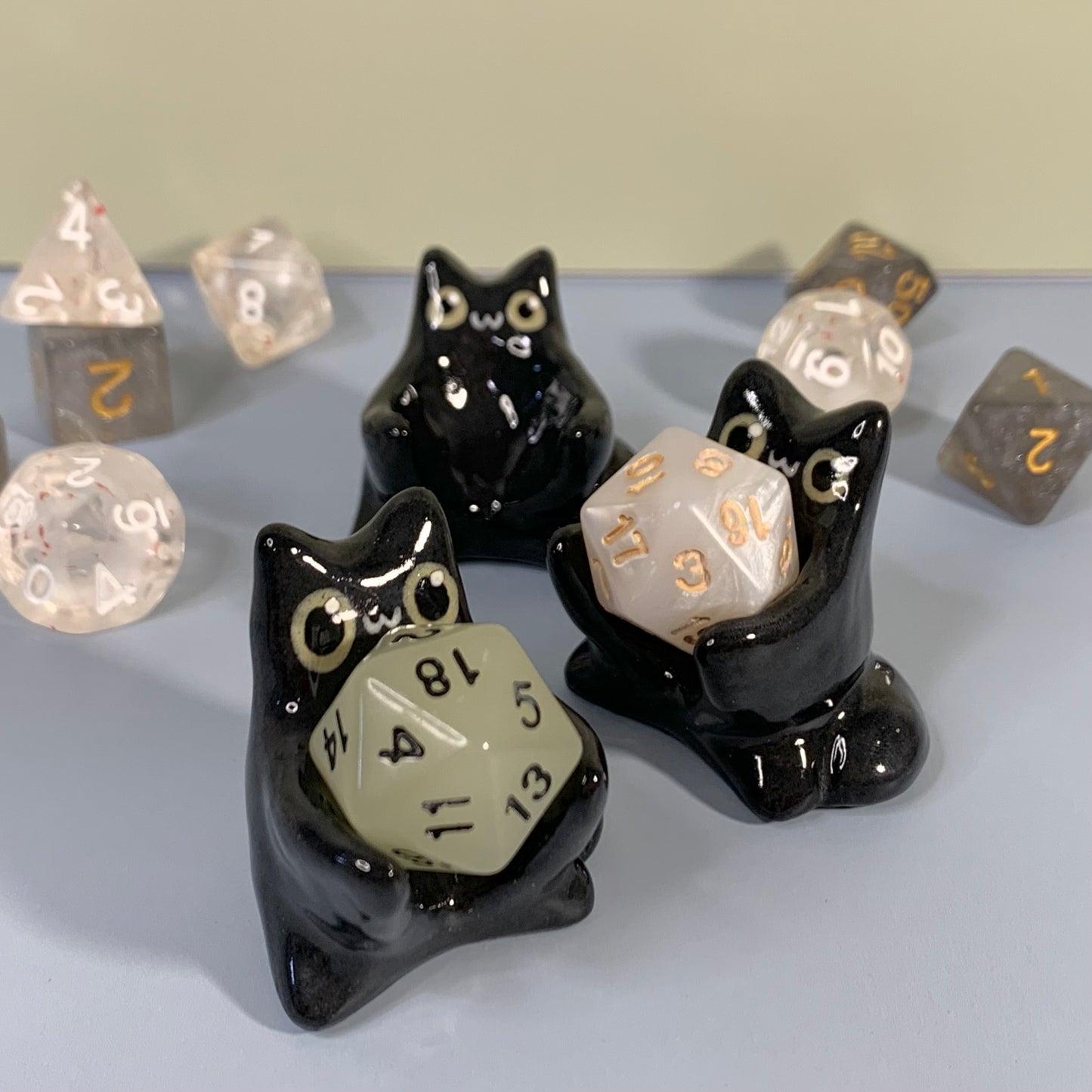 Black Cat Dnd Companion D20 Holder