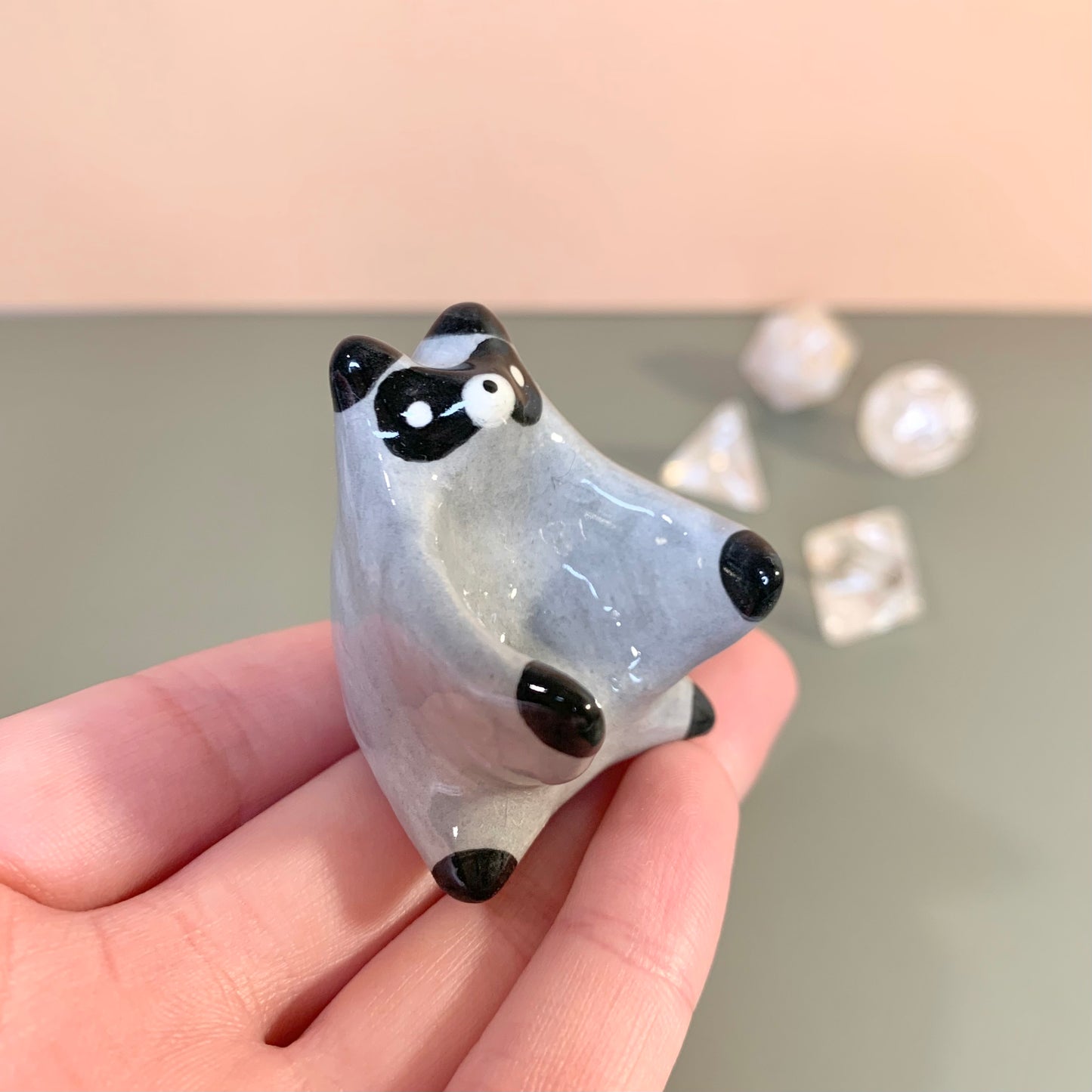 Raccoon Dnd Companion D20 Holder
