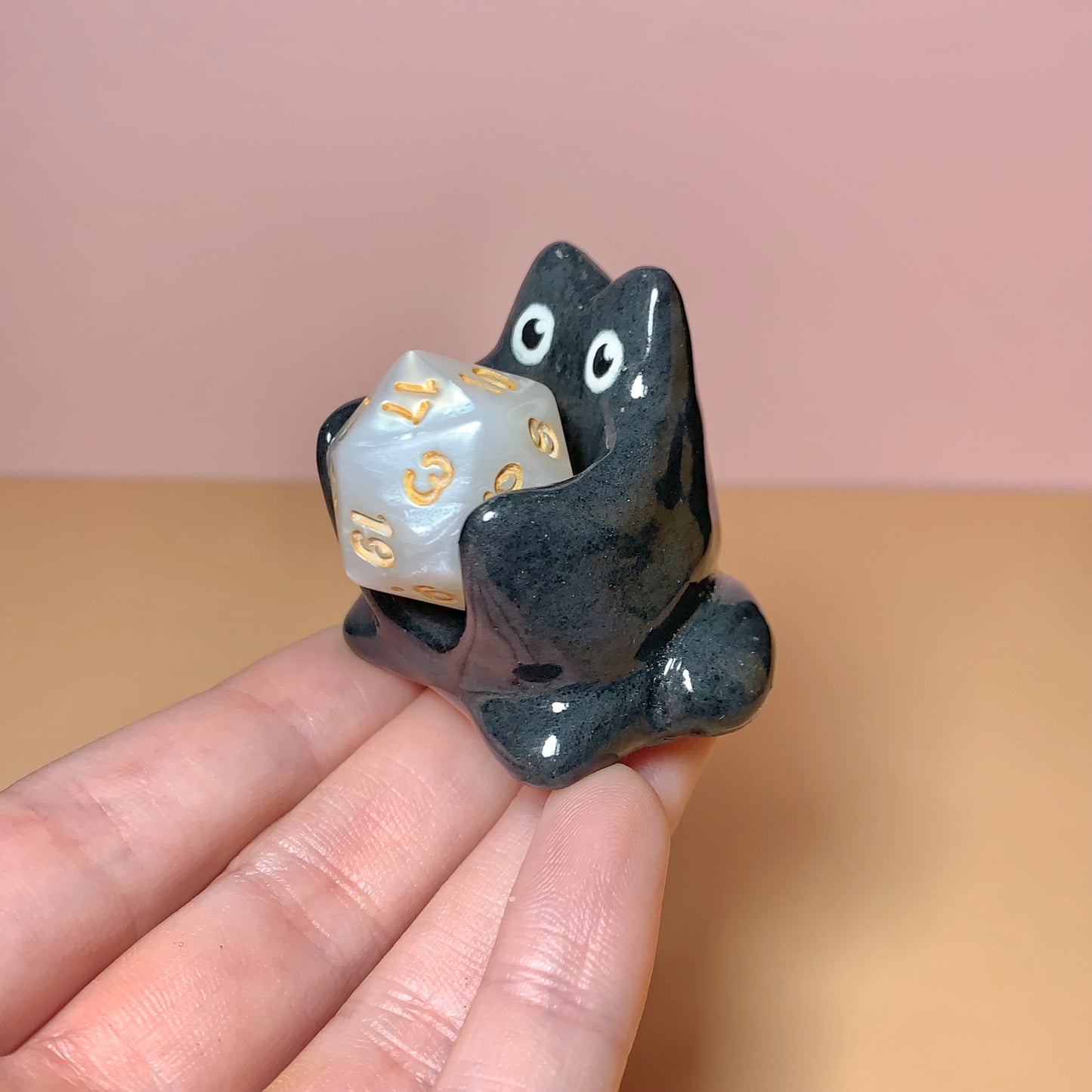 Black Cat Dnd Companion D20 Holder