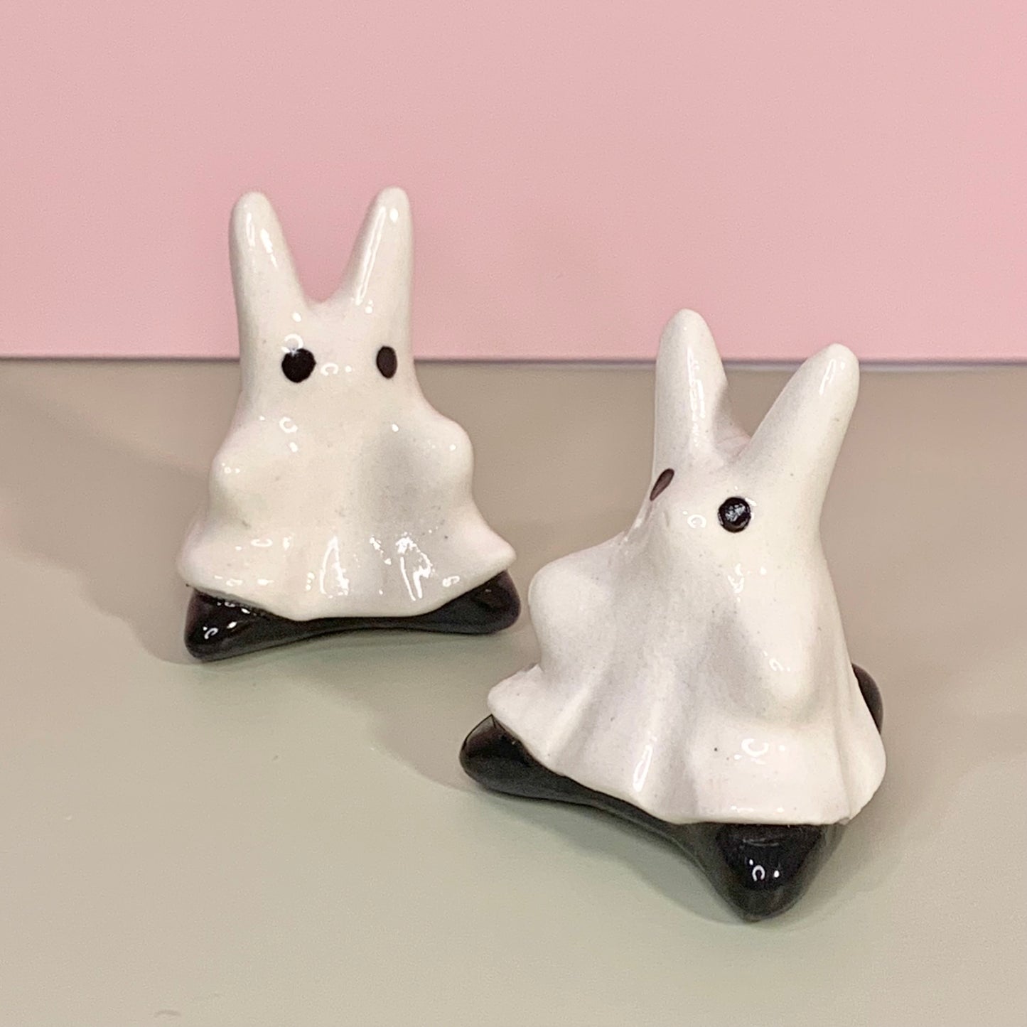 Bunny Ghost Cutie Ceramic Figurine