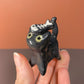 Animal Set Kitty Cat Ceramic Figurine with Magnetic Attachments