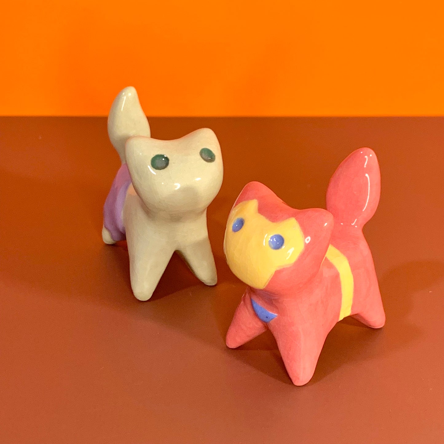 Iron Kitty Avengers Ceramic Cat Figurine