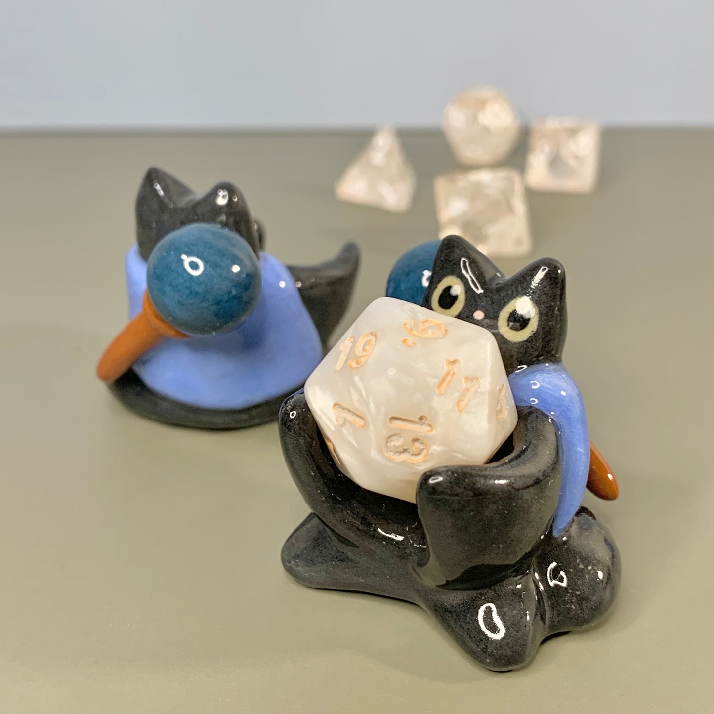 Black Cat Dnd Companion D20 Holder
