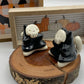 Mini Grim Reaper Cat Ceramic Figurine